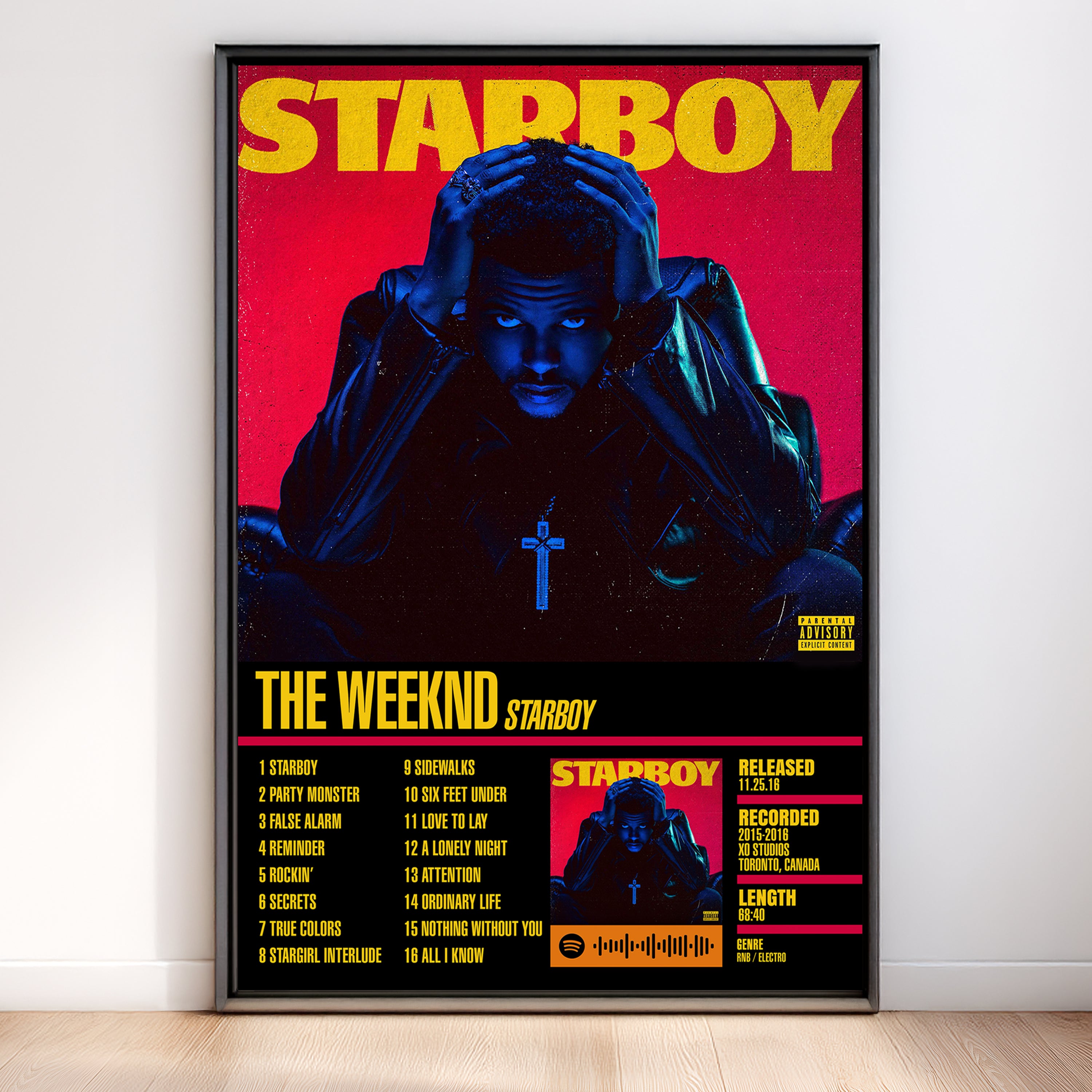 The Weeknd – Starboy | Tracklist (2-Poster Set)