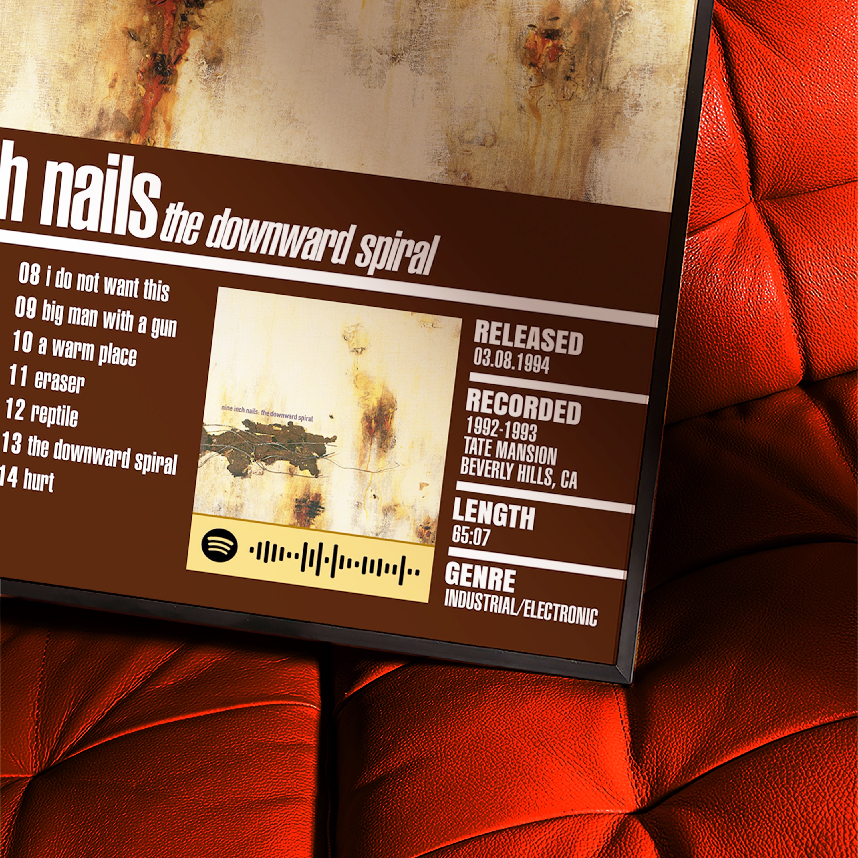 Nine Inch Nails – The Downward Spiral | Tracklist (2-Poster Set)