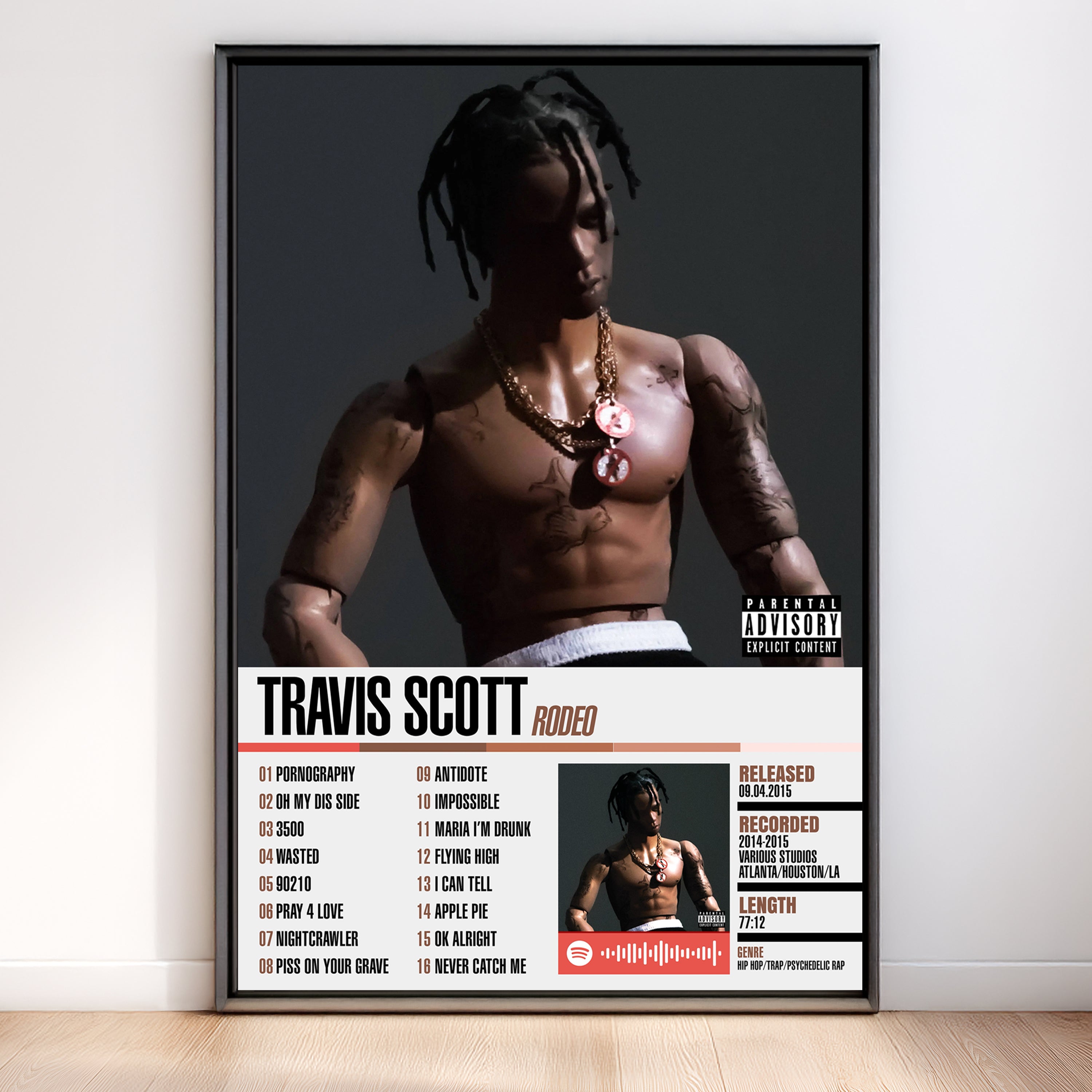 Travis Scott – Rodeo | Tracklist (2-Poster Set)