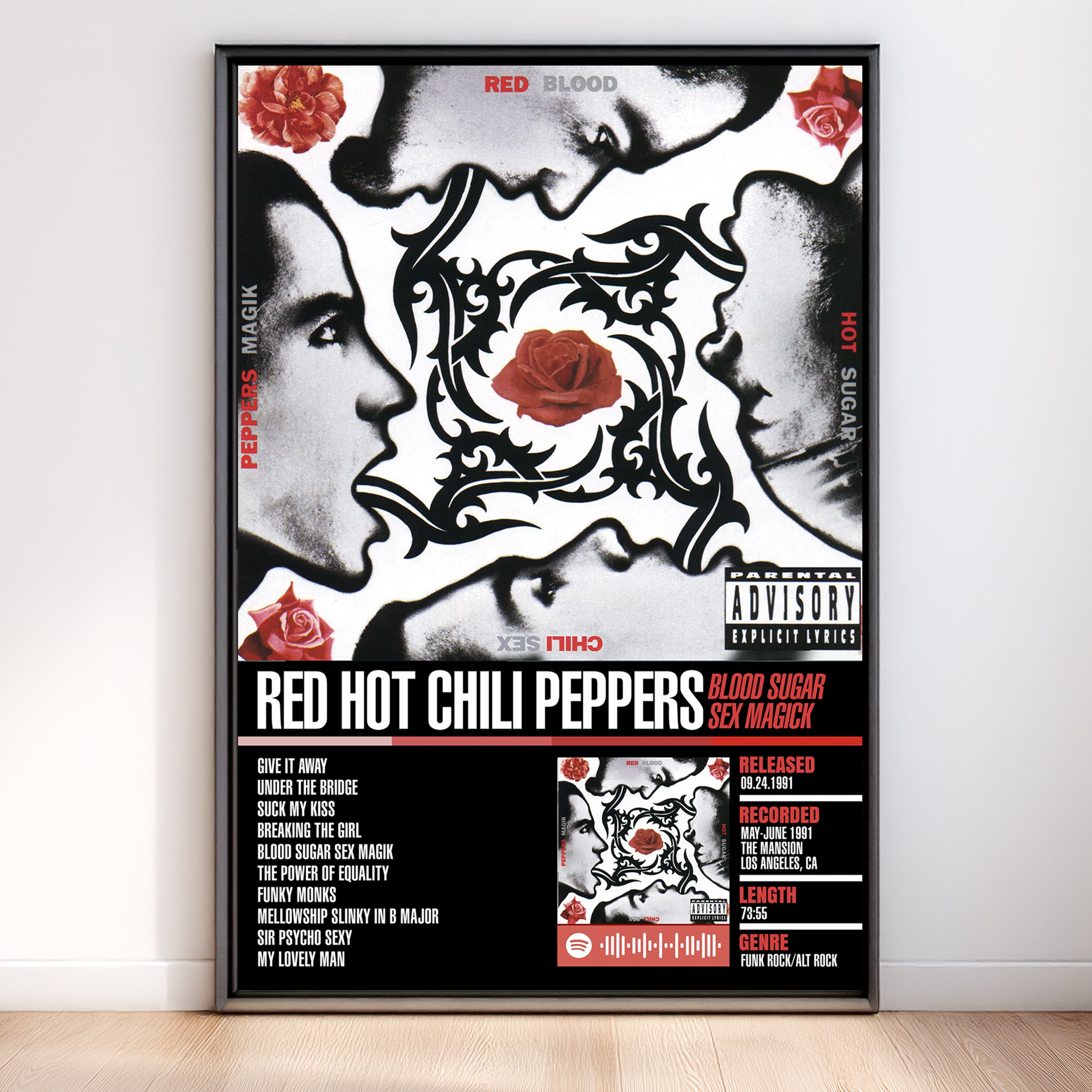 Red Hot Chili Peppers – Blood Sugar Sex Magik | Tracklist (2-Poster Set)