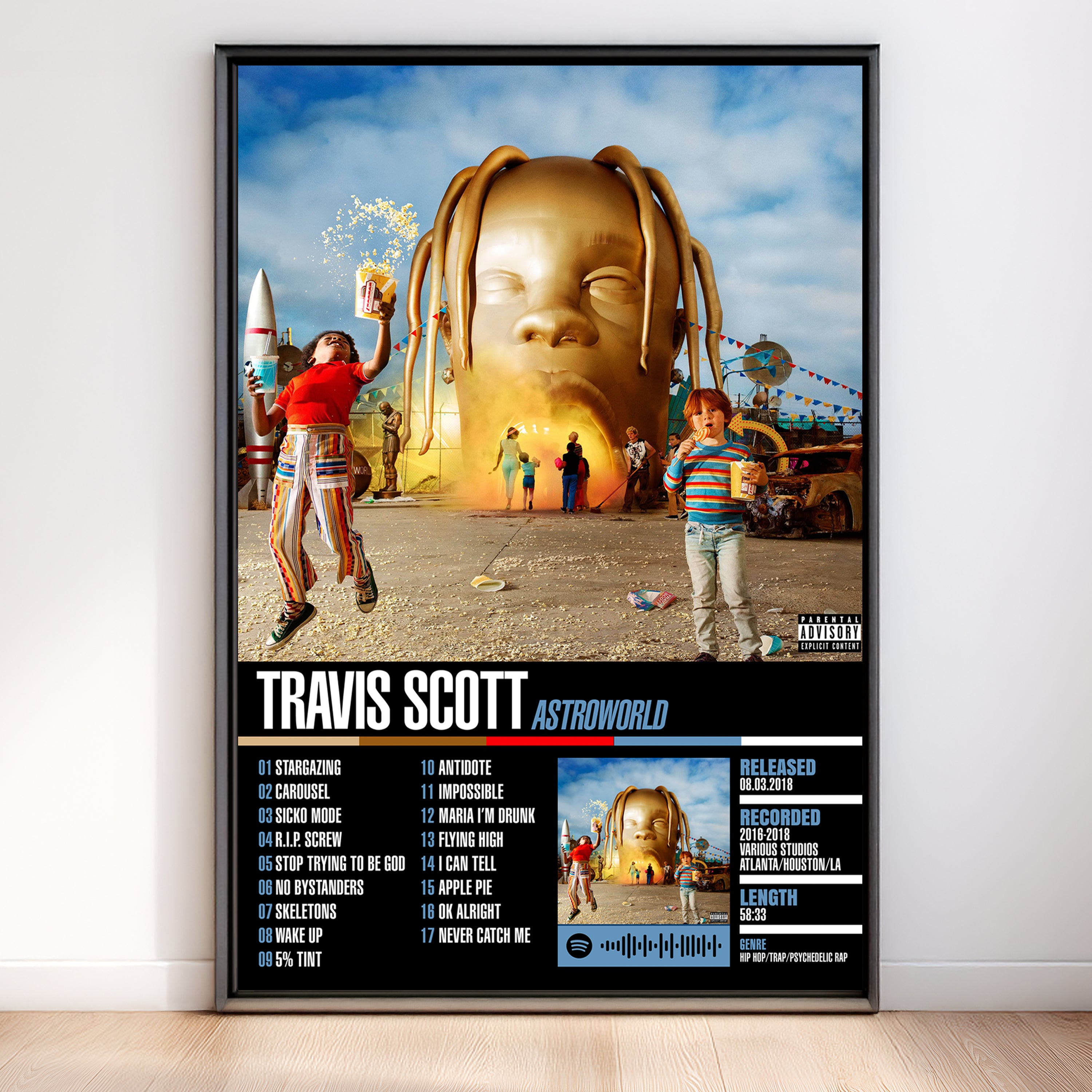 Travis Scott – Astroworld | Tracklist (2-Poster Set)