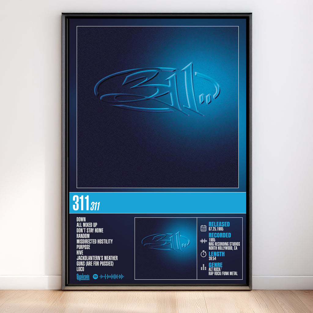 311 - 311 | Album Poster (Digital Download)