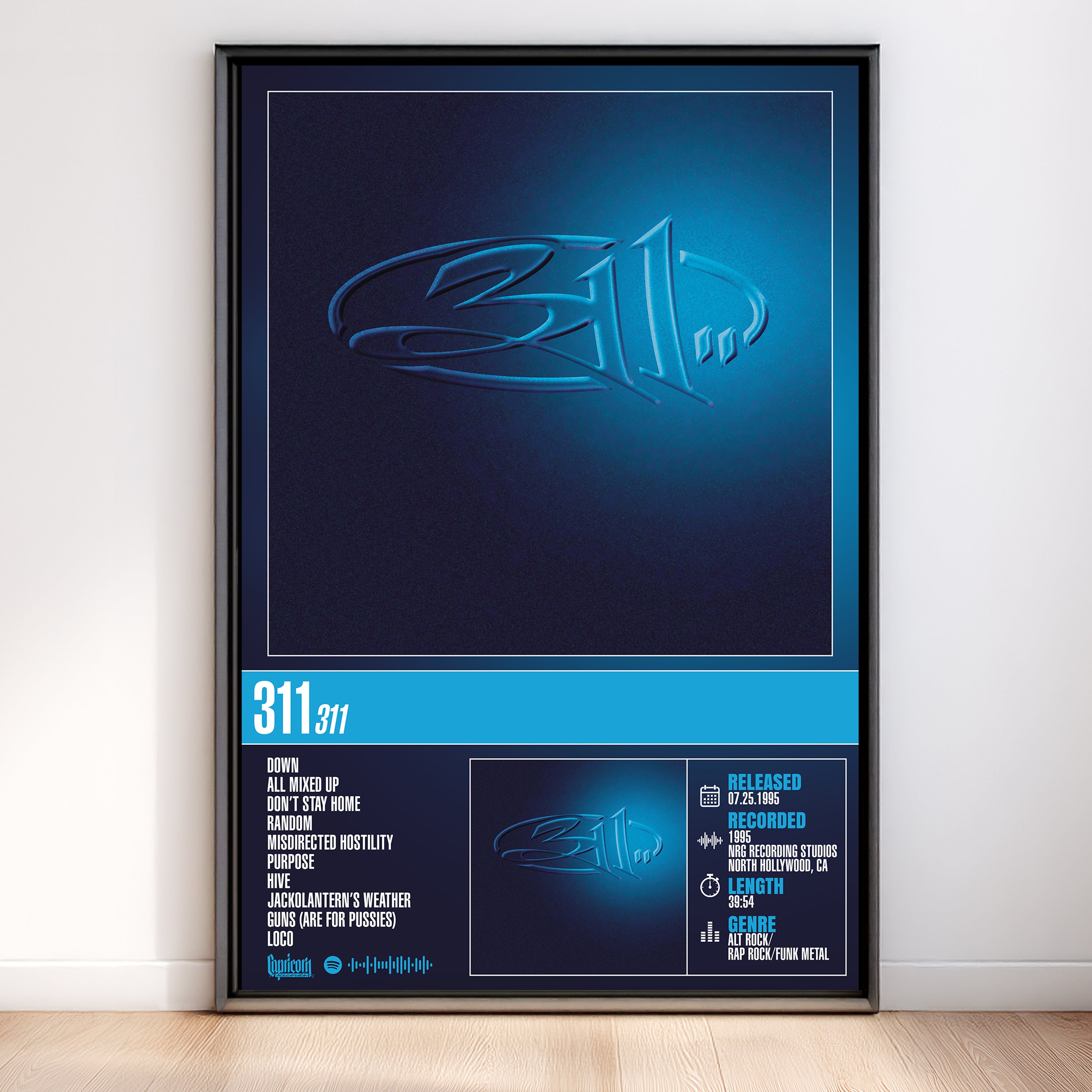 311 - 311 | Album Poster (Digital Download)