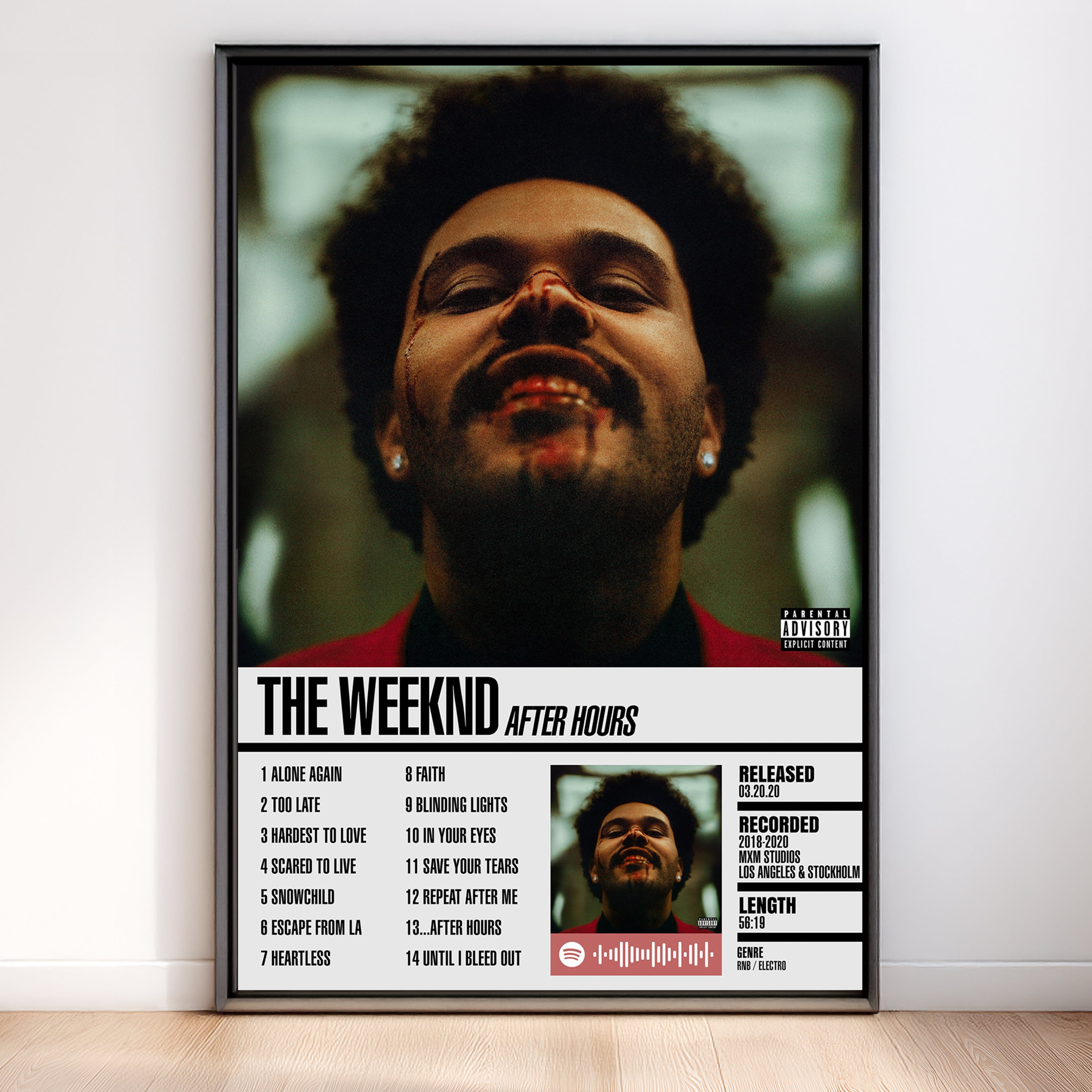 The Weeknd – After Hours | Tracklist (2-Poster Set)