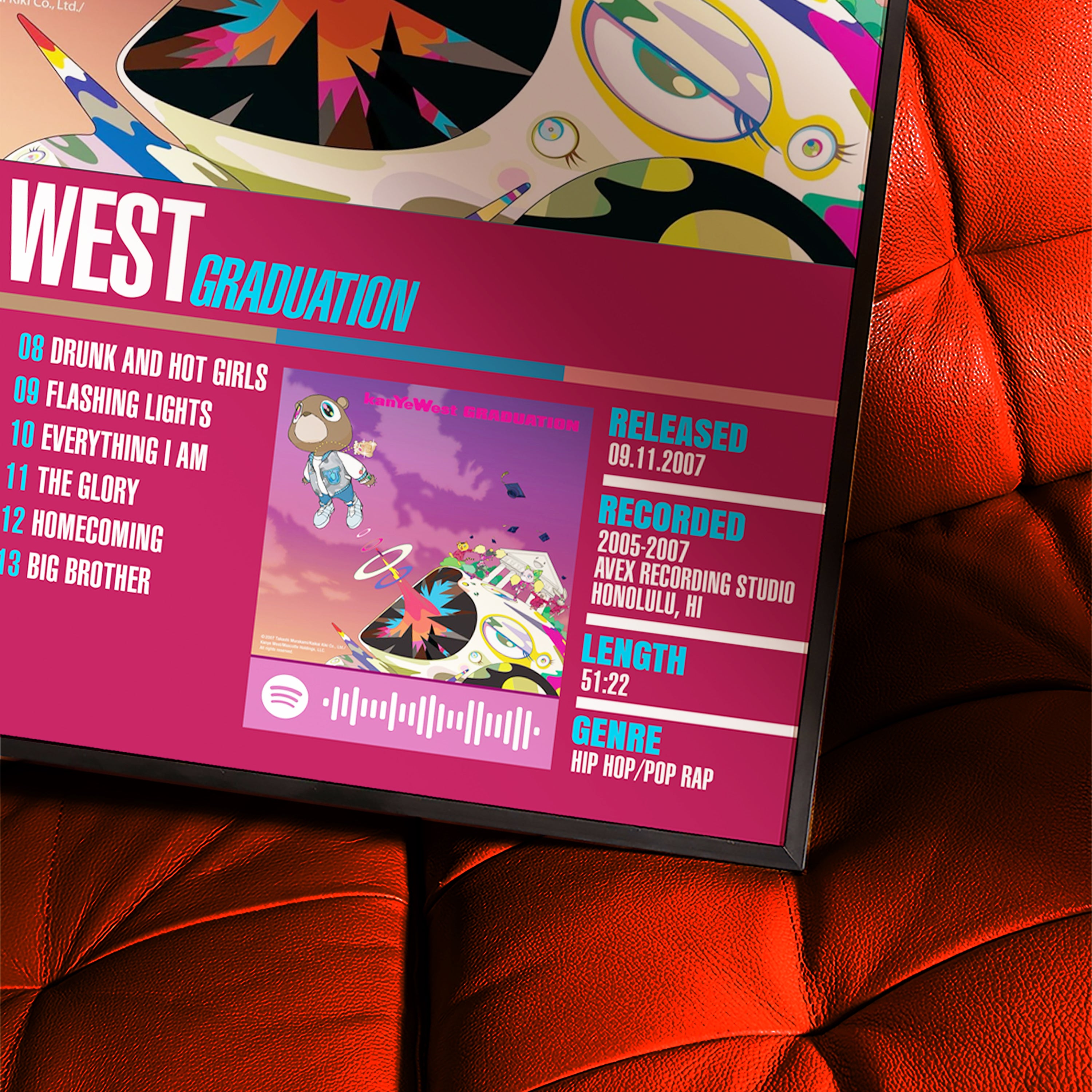 Kanye West – Graduation | Tracklist (2-Poster Set)