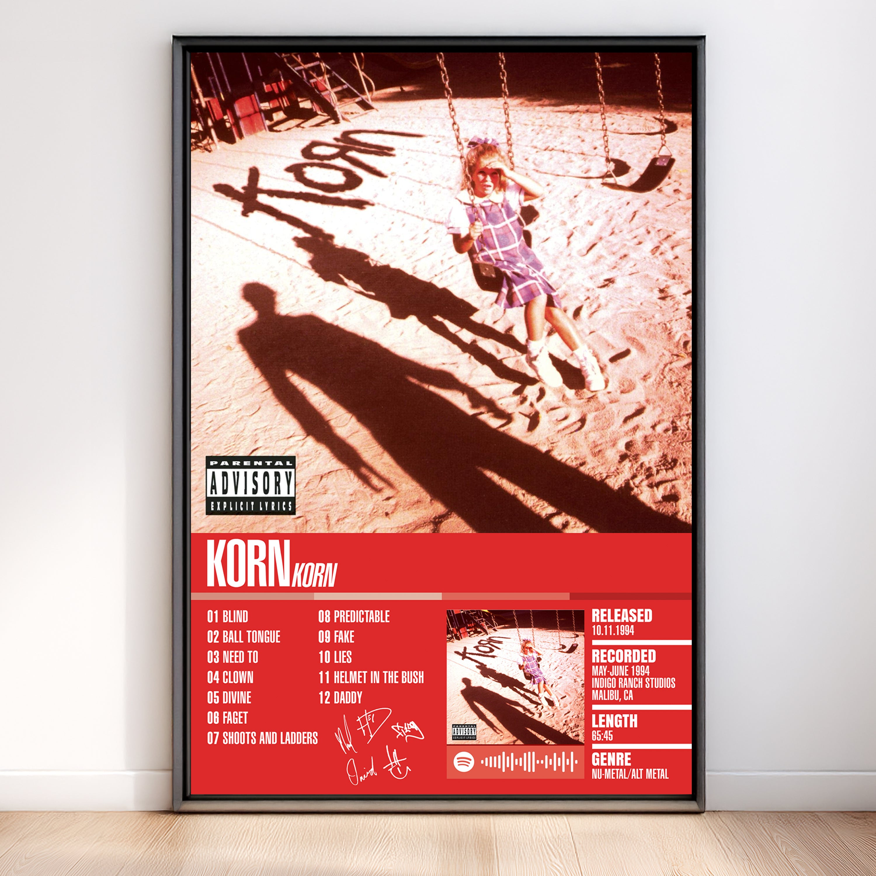 Korn – Korn | Tracklist (2-Poster Set)