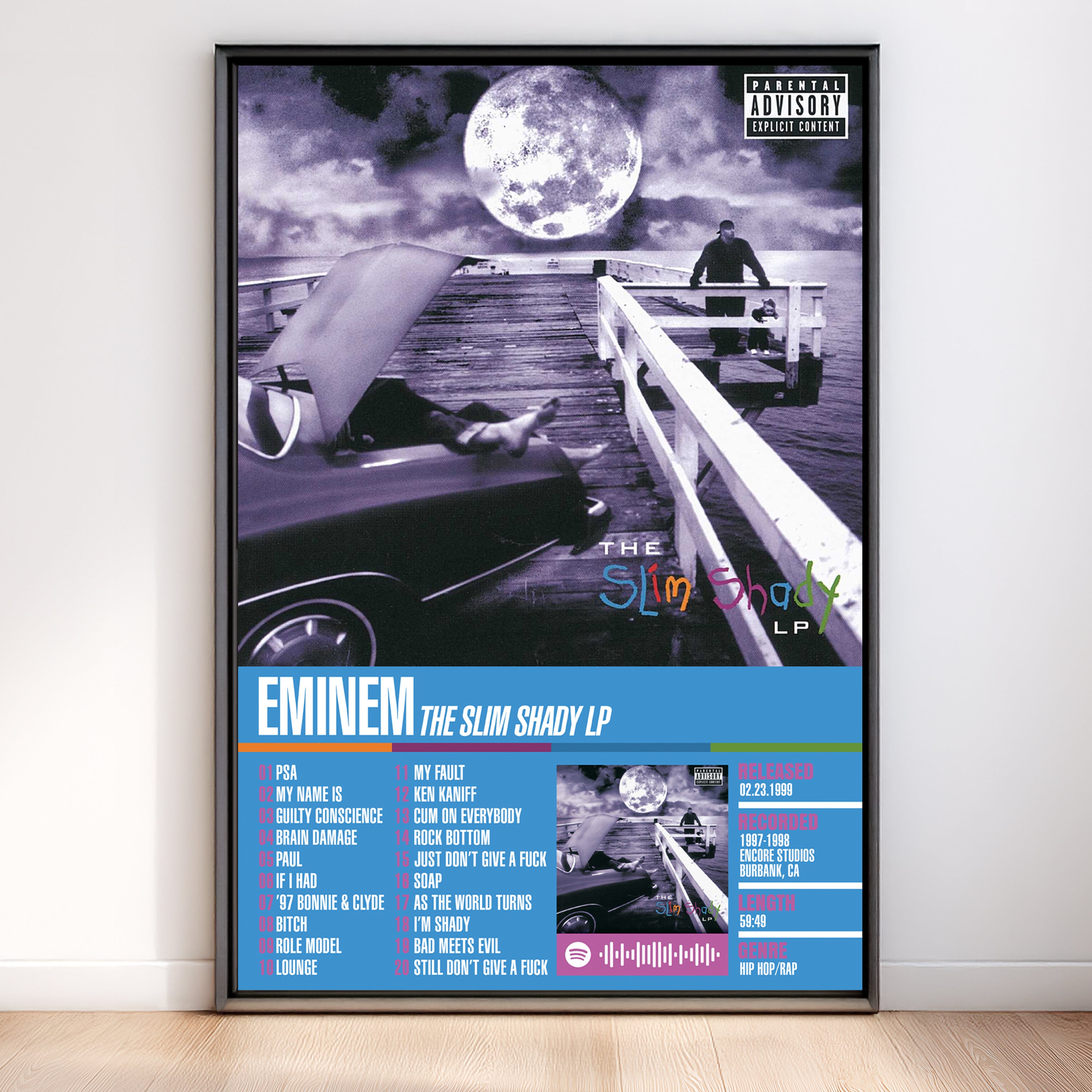 Eminem – The Slim Shady LP | Tracklist (2-Poster Set)