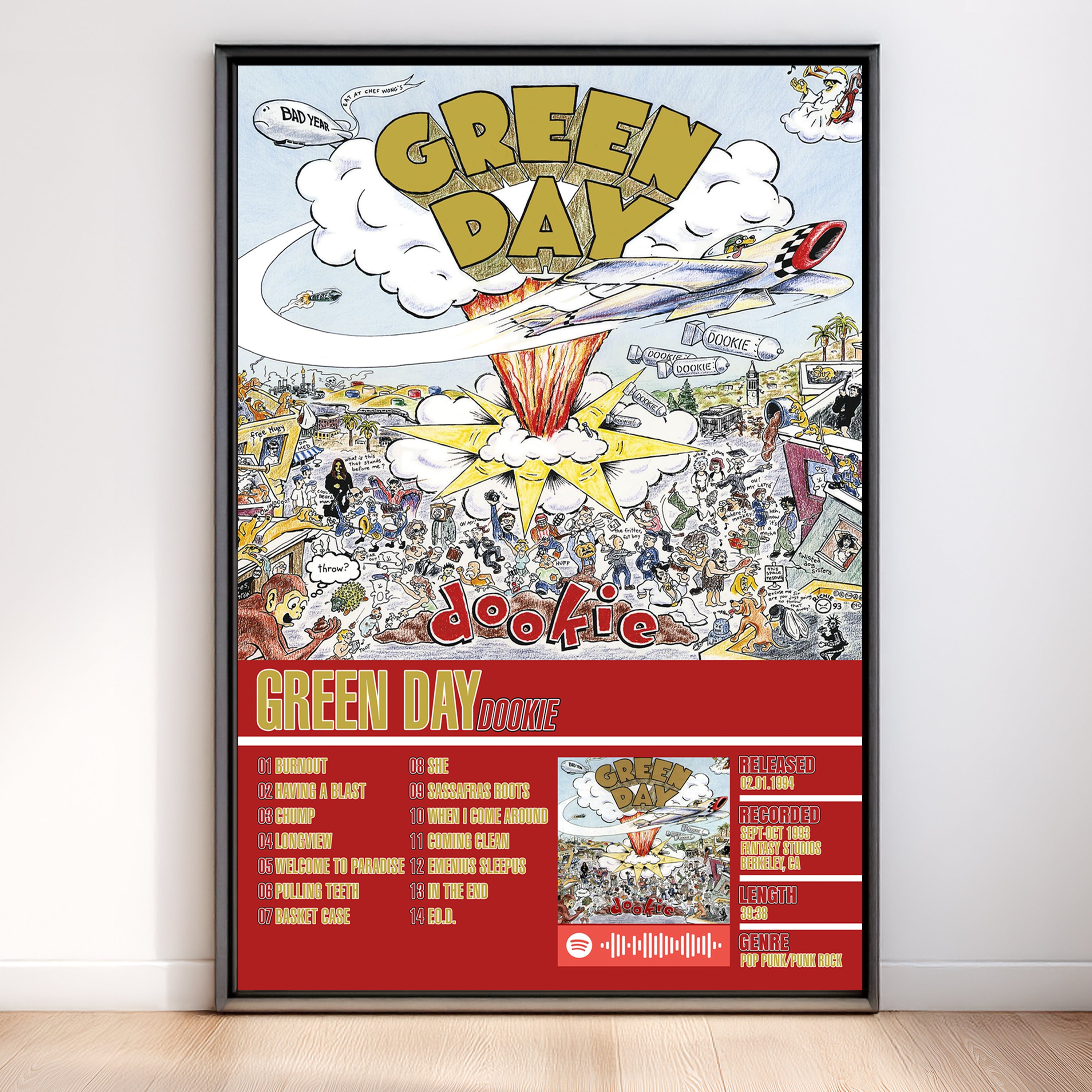 Green Day – Dookie | Tracklist (2-Poster Set)
