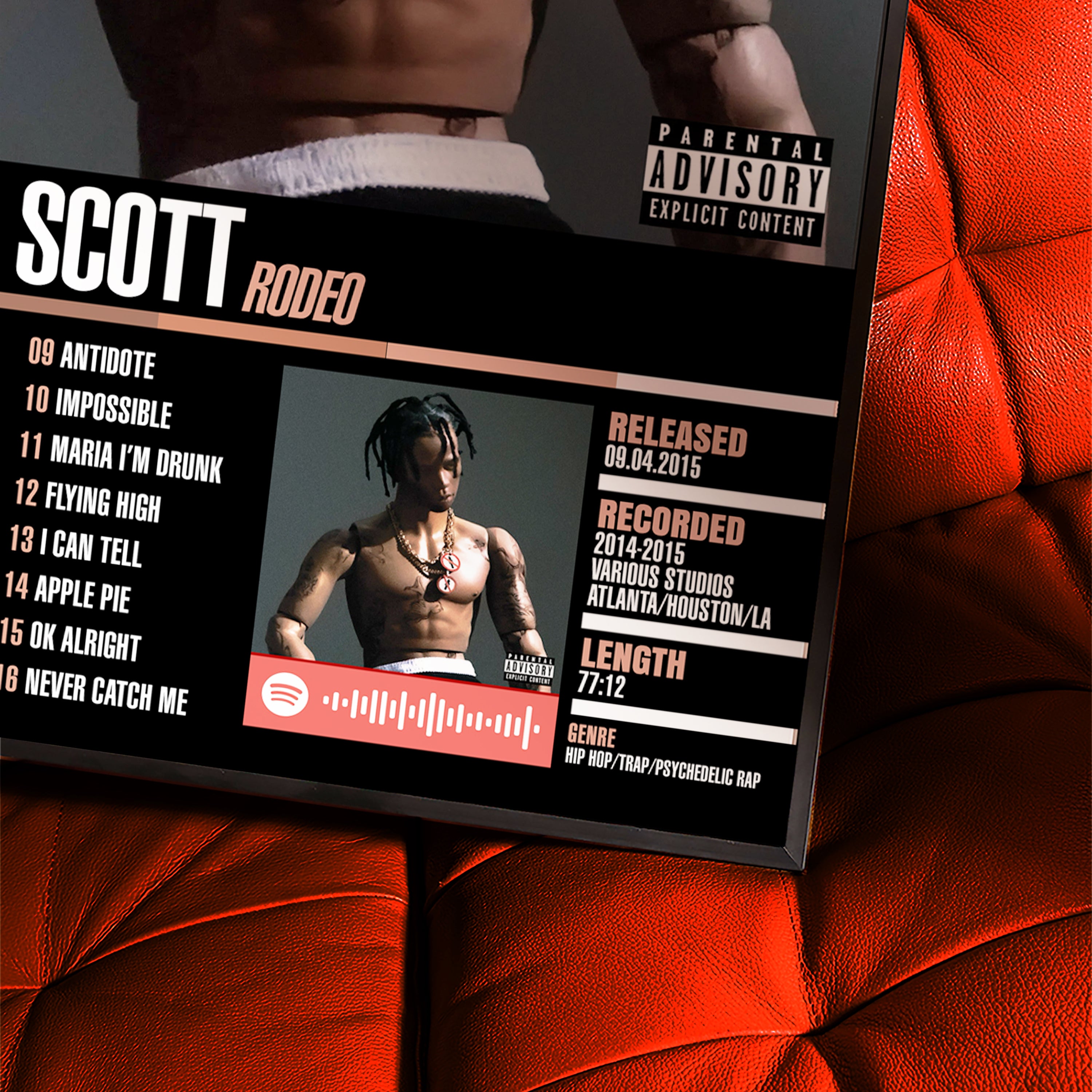 Travis Scott – Rodeo | Tracklist (2-Poster Set)