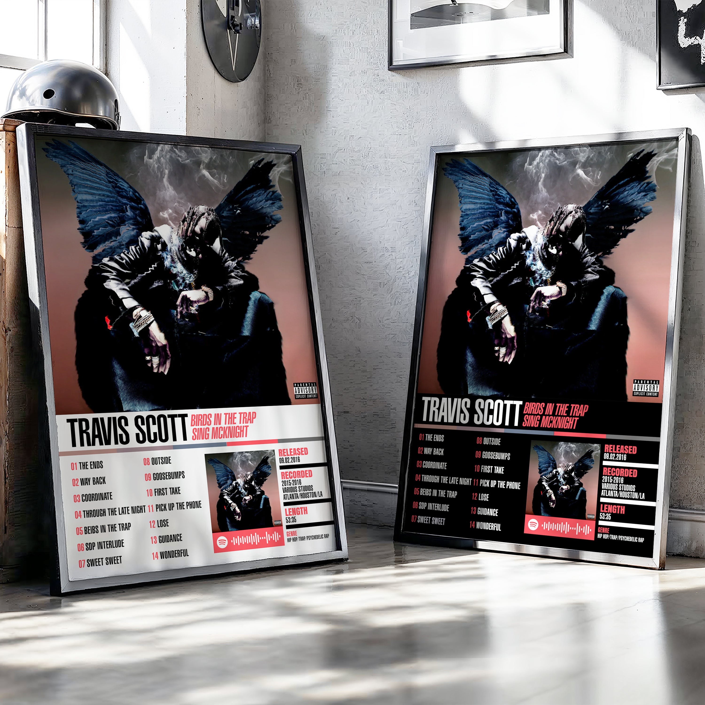 Travis Scott – Birds in the Trap Sing McKnight | Tracklist (2-Poster Set)