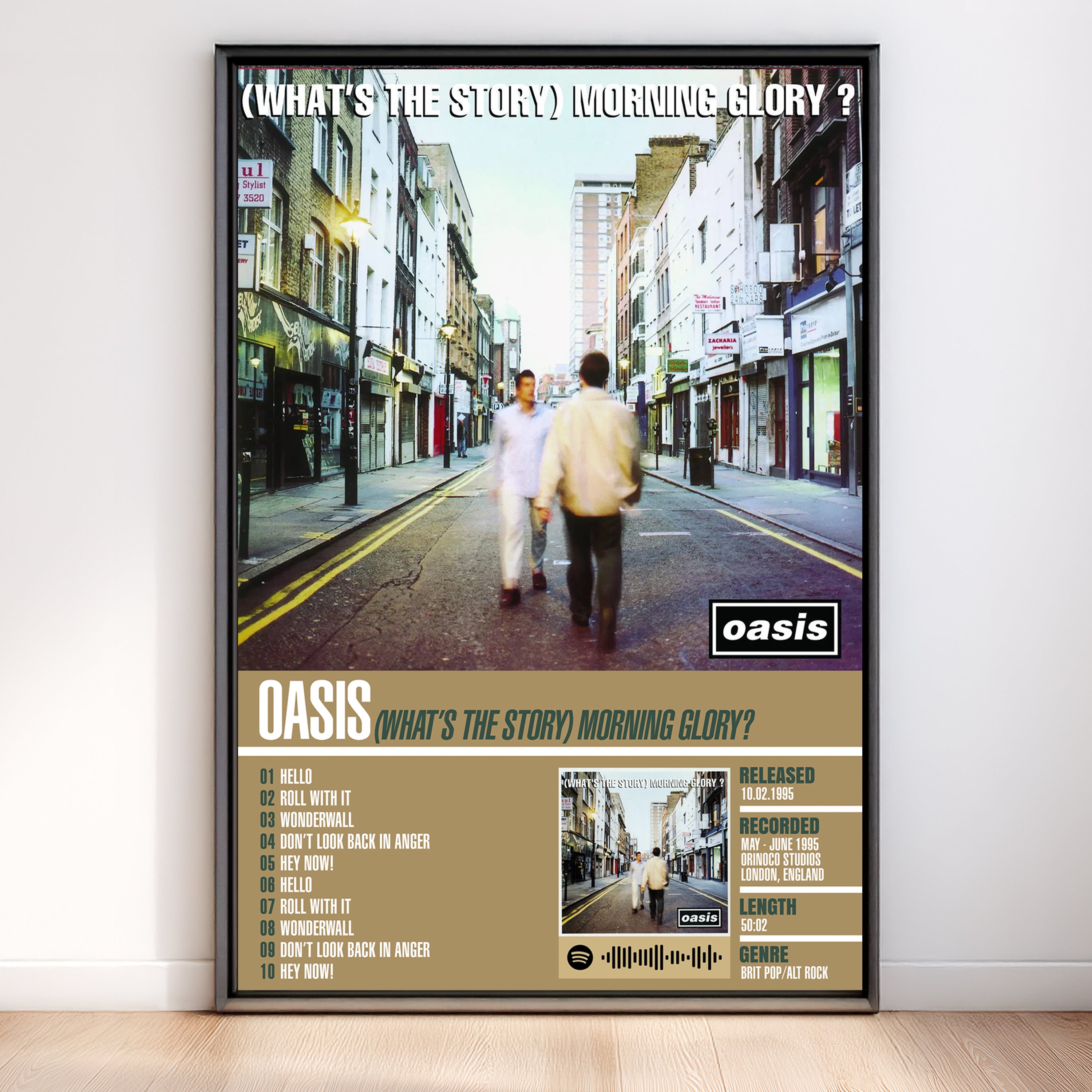 Oasis – (What’s the Story) Morning Glory? | Tracklist (2-Poster Set)