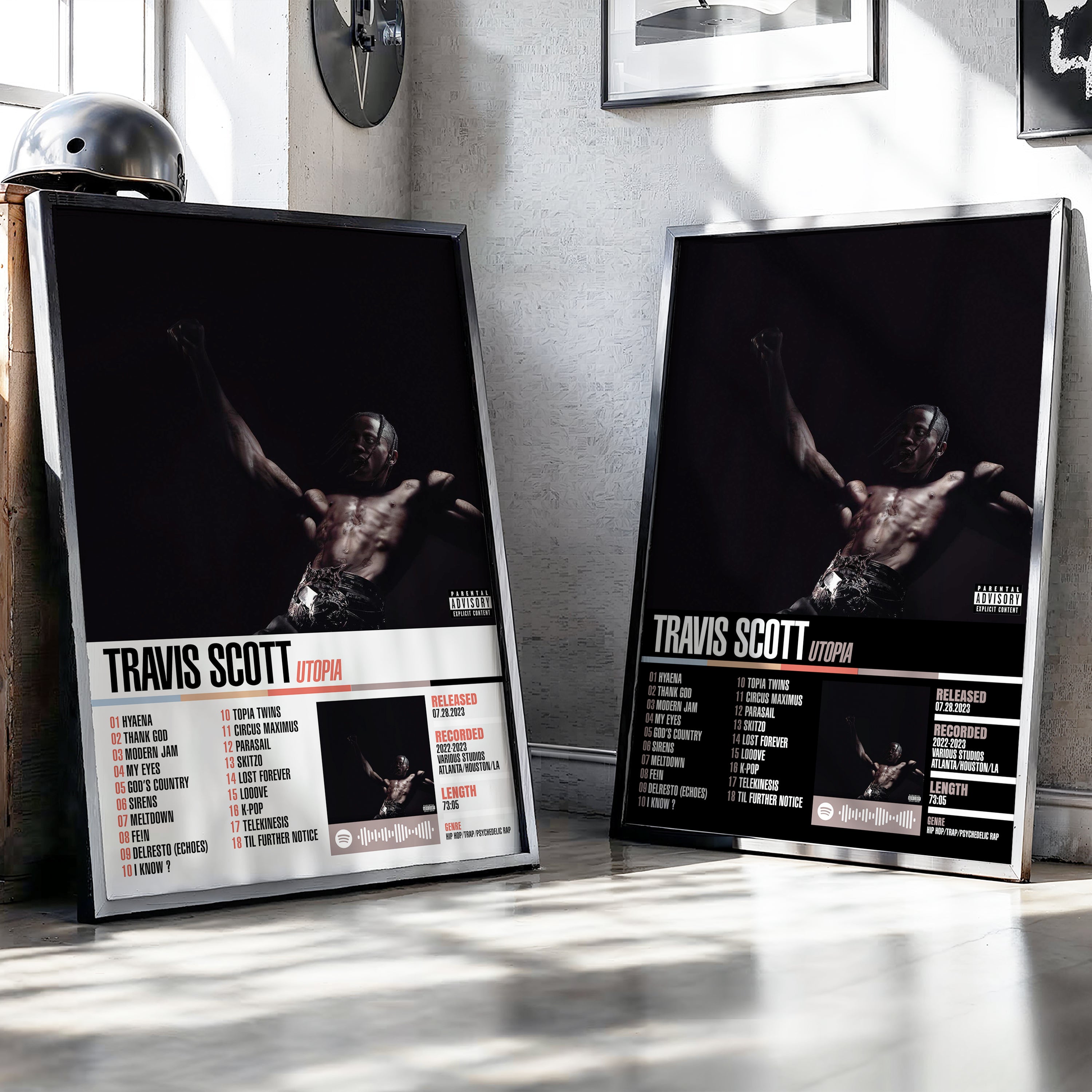 Travis Scott – Utopia | Tracklist (2-Poster Set)