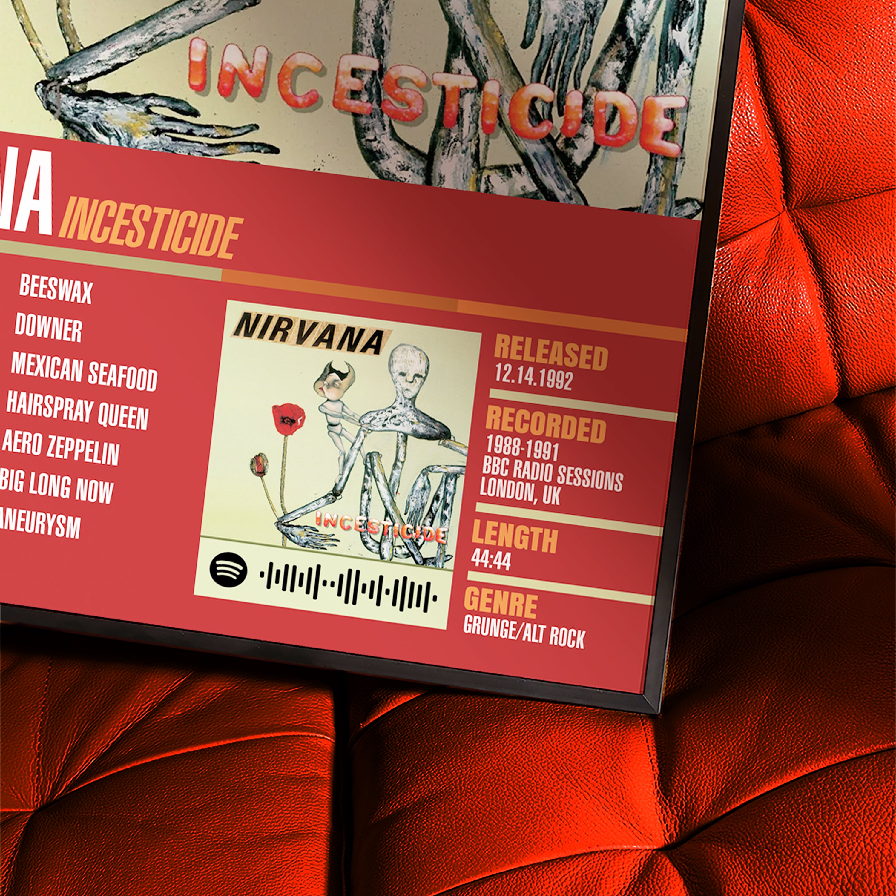 Nirvana – Incesticide | Tracklist (2-Poster Set)