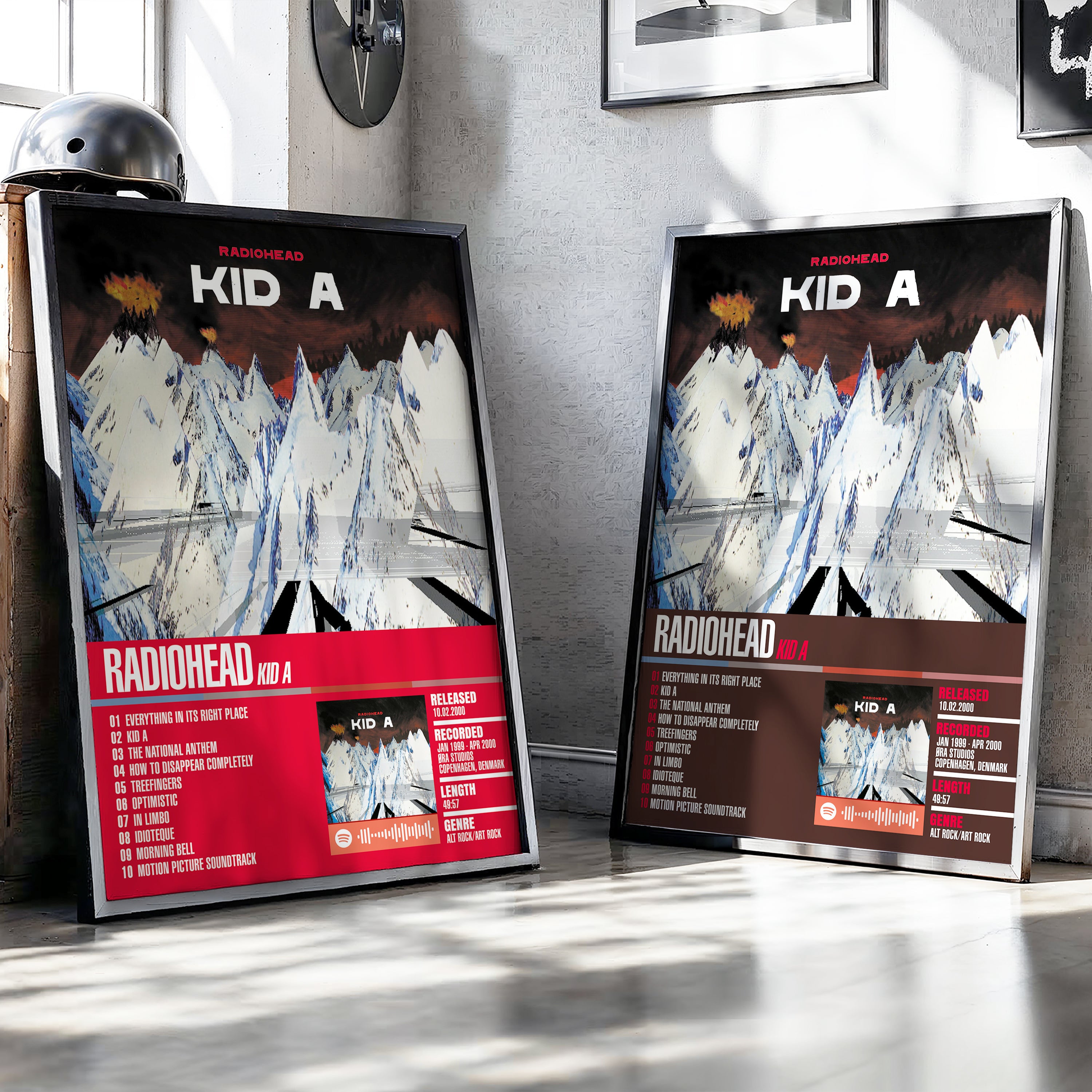 Radiohead – Kid A | Tracklist (2-Poster Set)