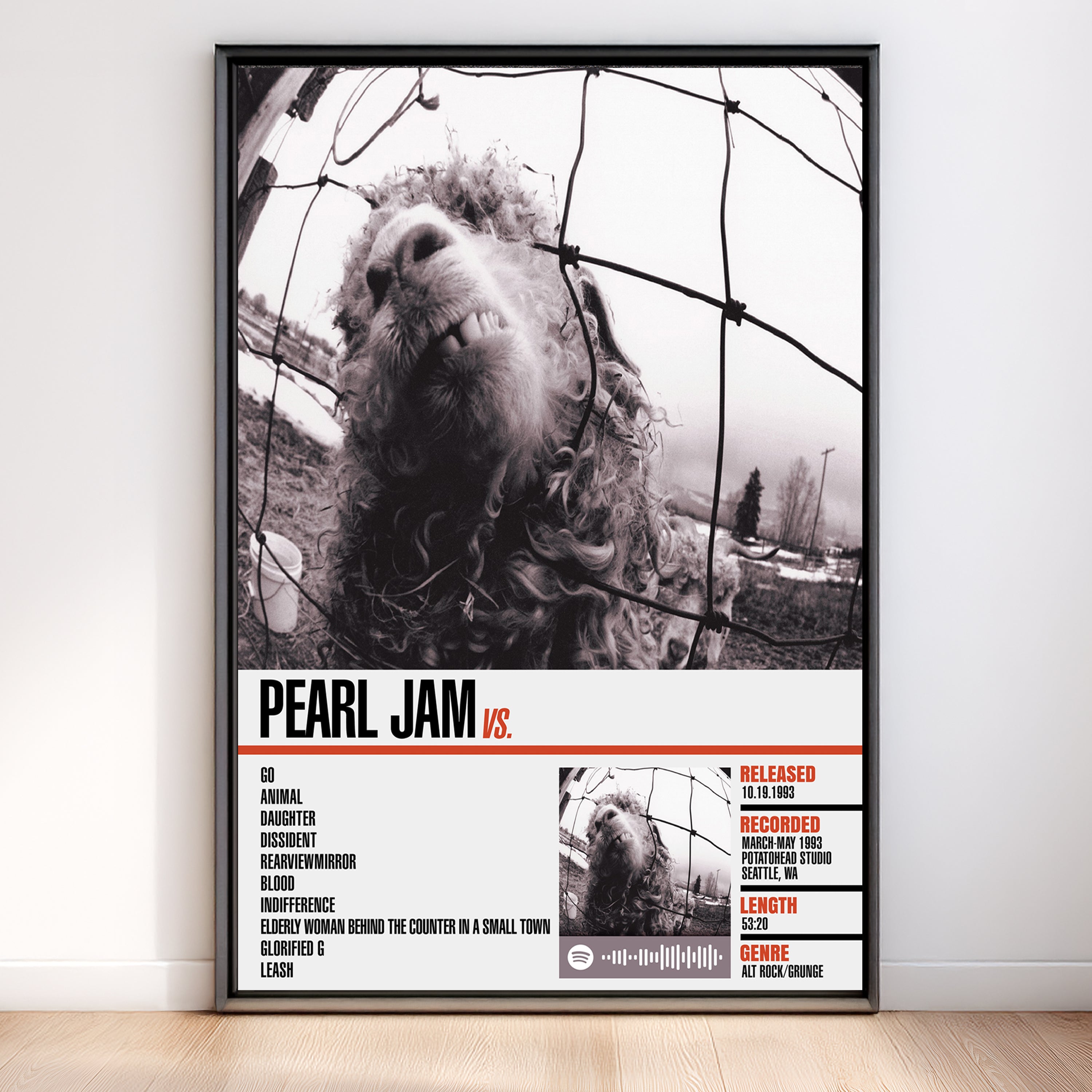 Pearl Jam – Vs. | Tracklist (2-Poster Set)