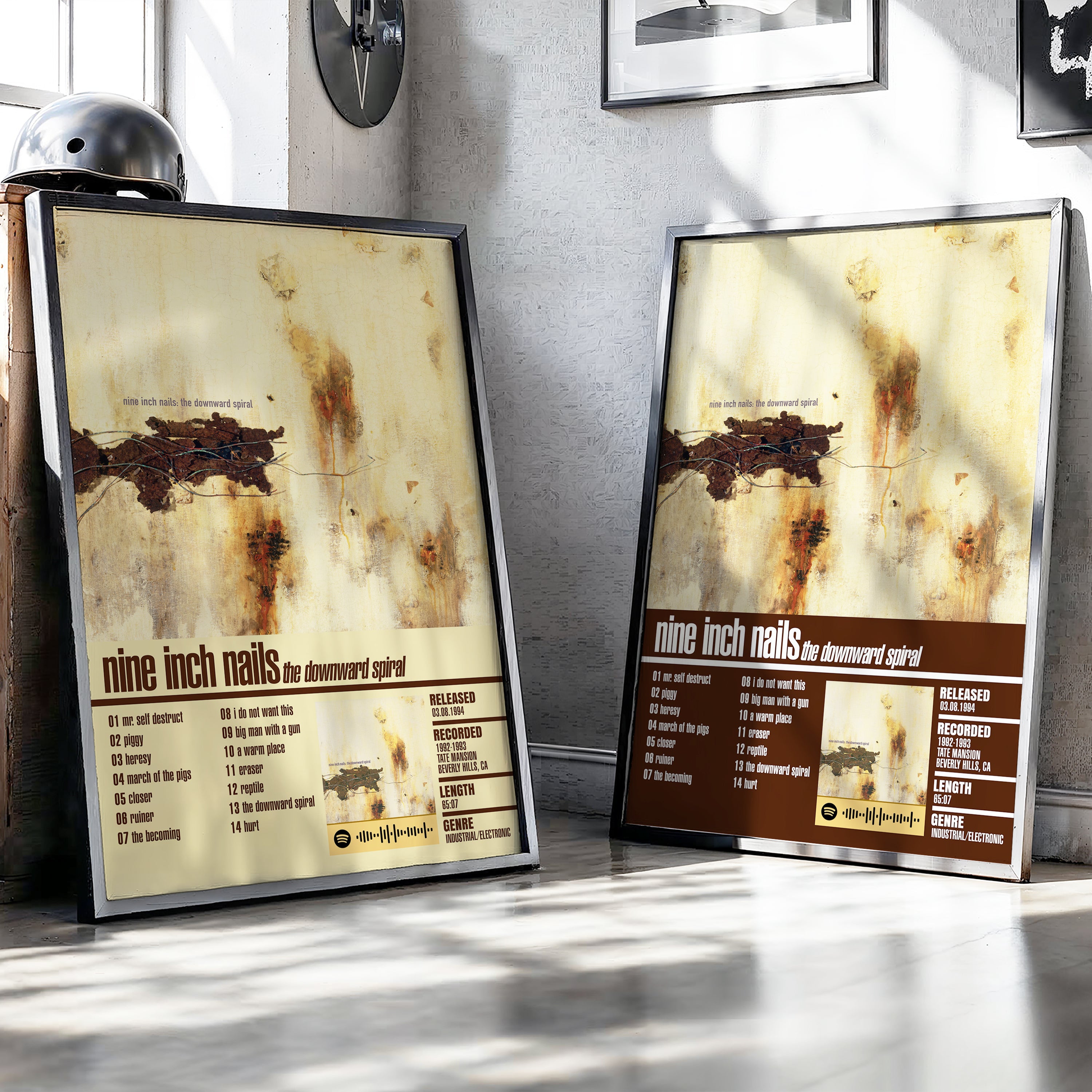 Nine Inch Nails – The Downward Spiral | Tracklist (2-Poster Set)