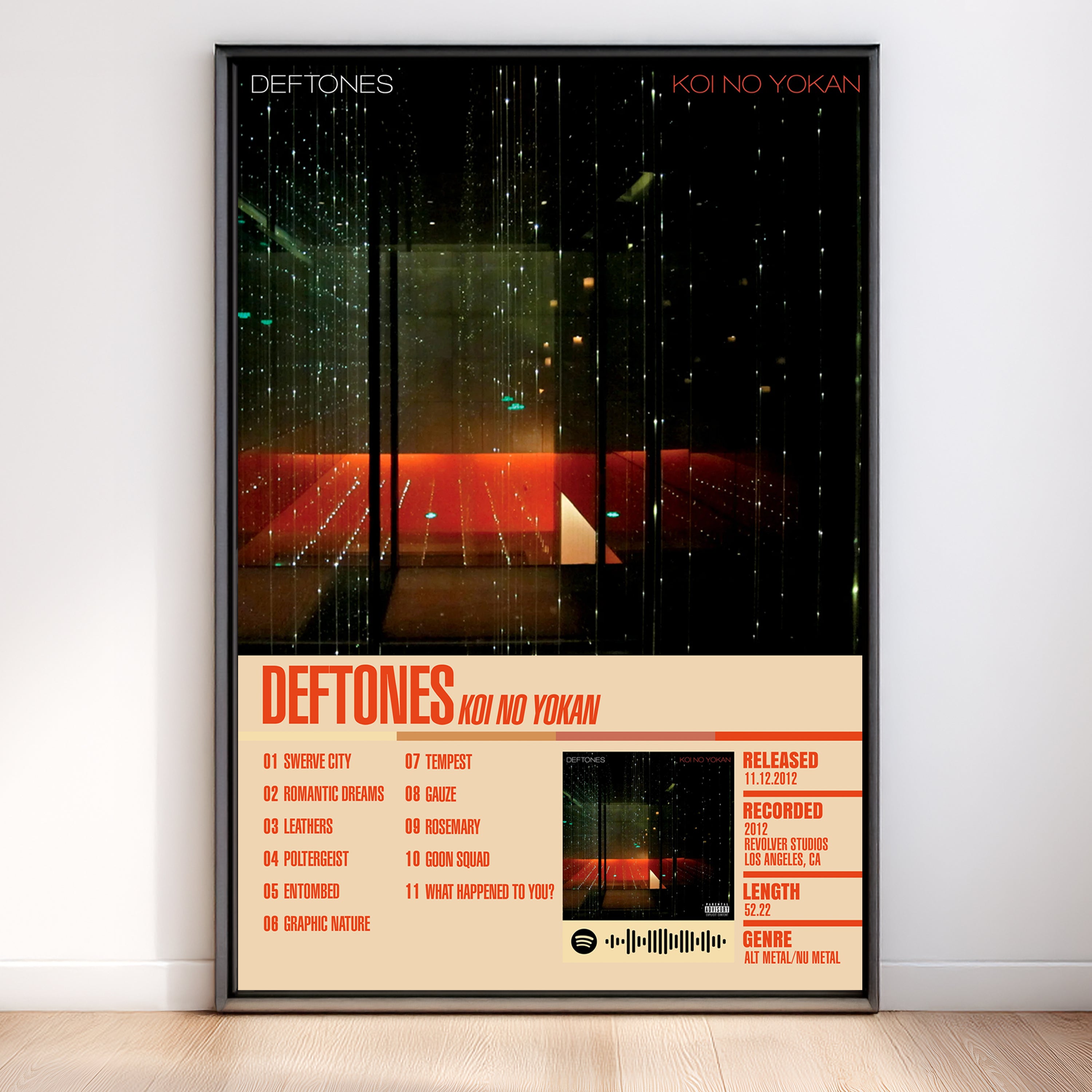 Deftones – Koi No Yokan | Tracklist (2-Poster Set)