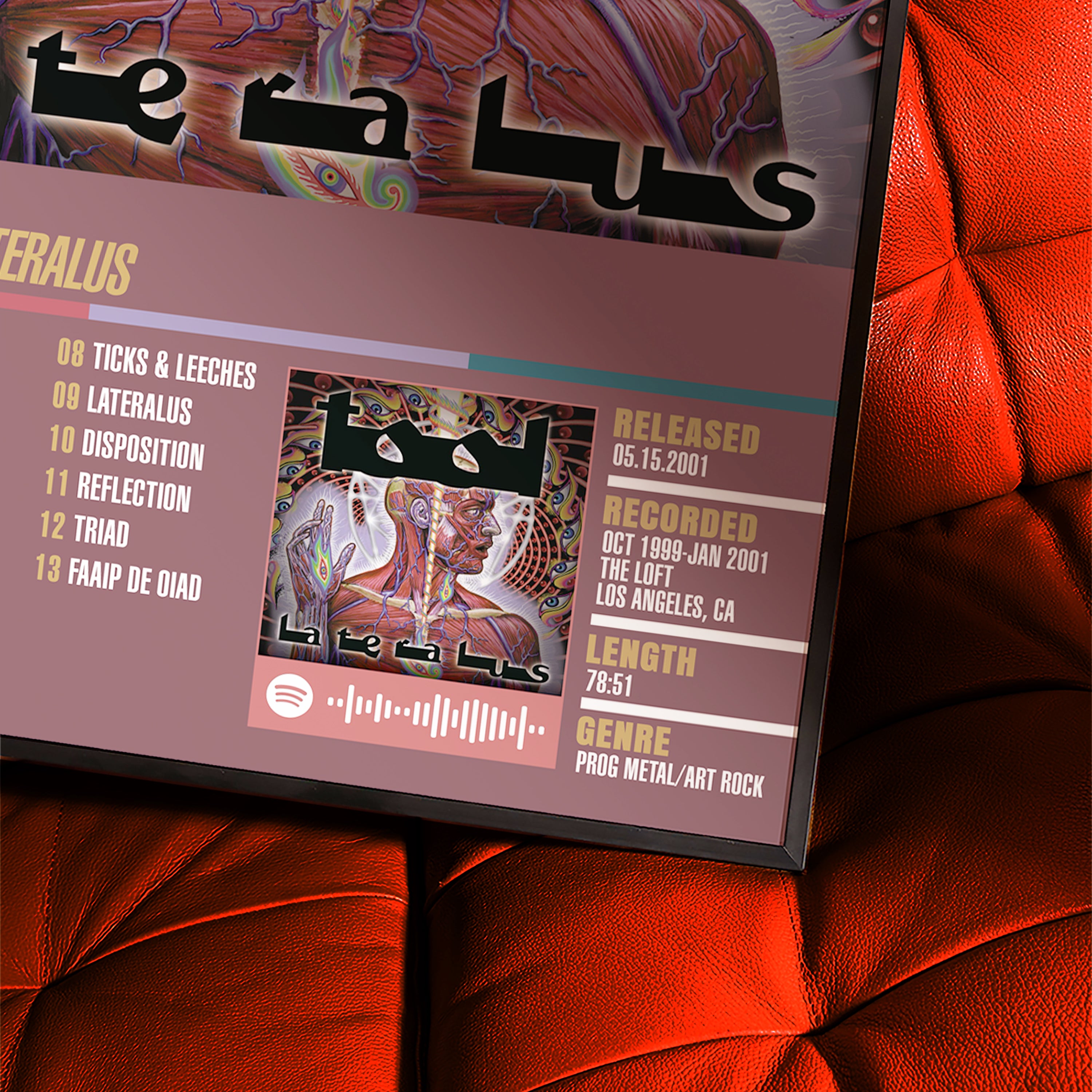 Tool – Lateralus | Tracklist (2-Poster Set)