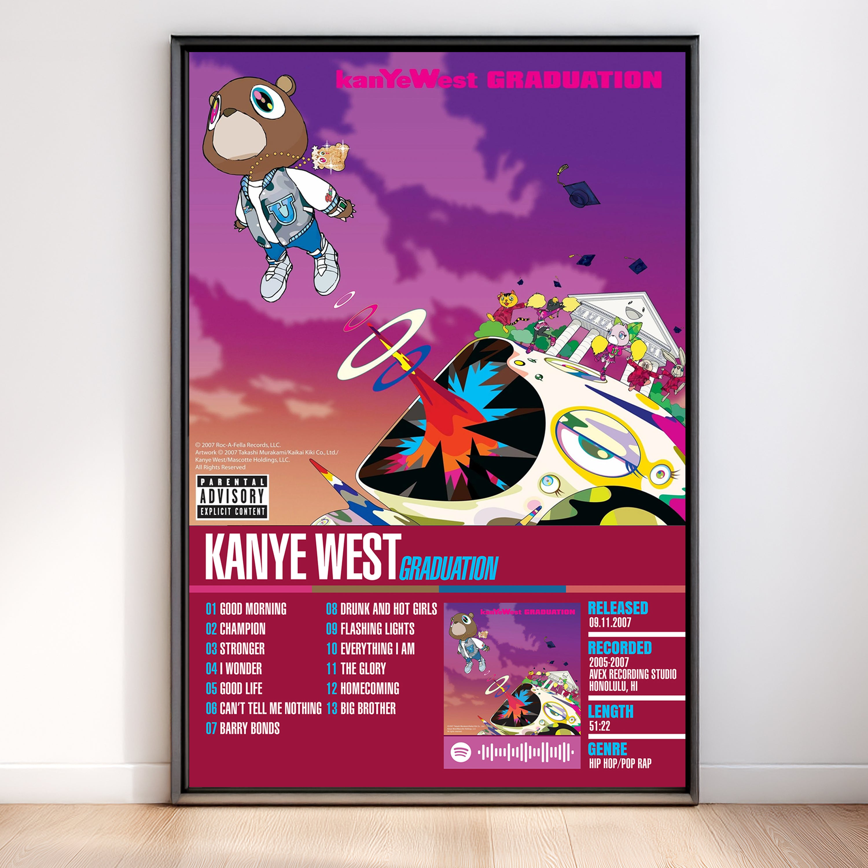 Kanye West – Graduation | Tracklist (2-Poster Set)