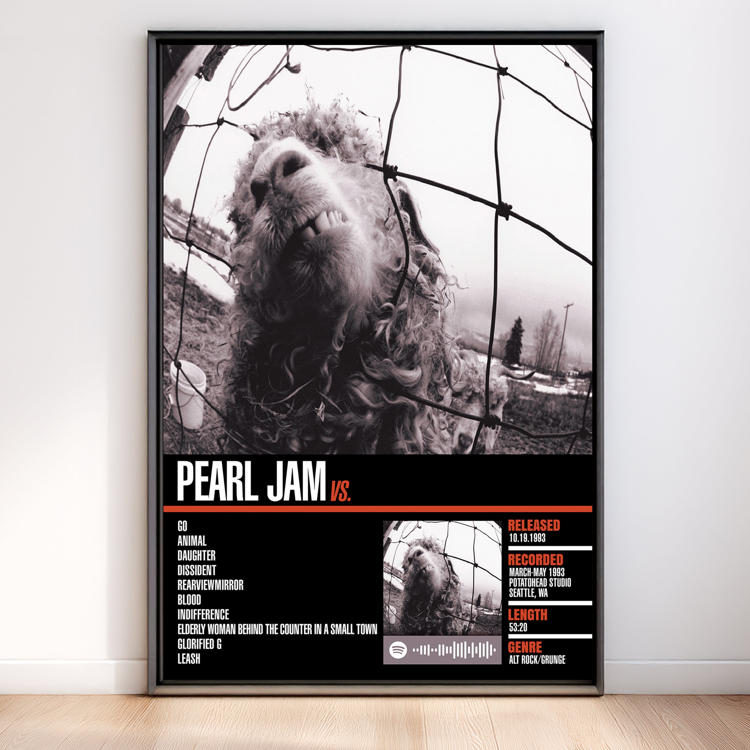 Pearl Jam – Vs. | Tracklist (2-Poster Set)