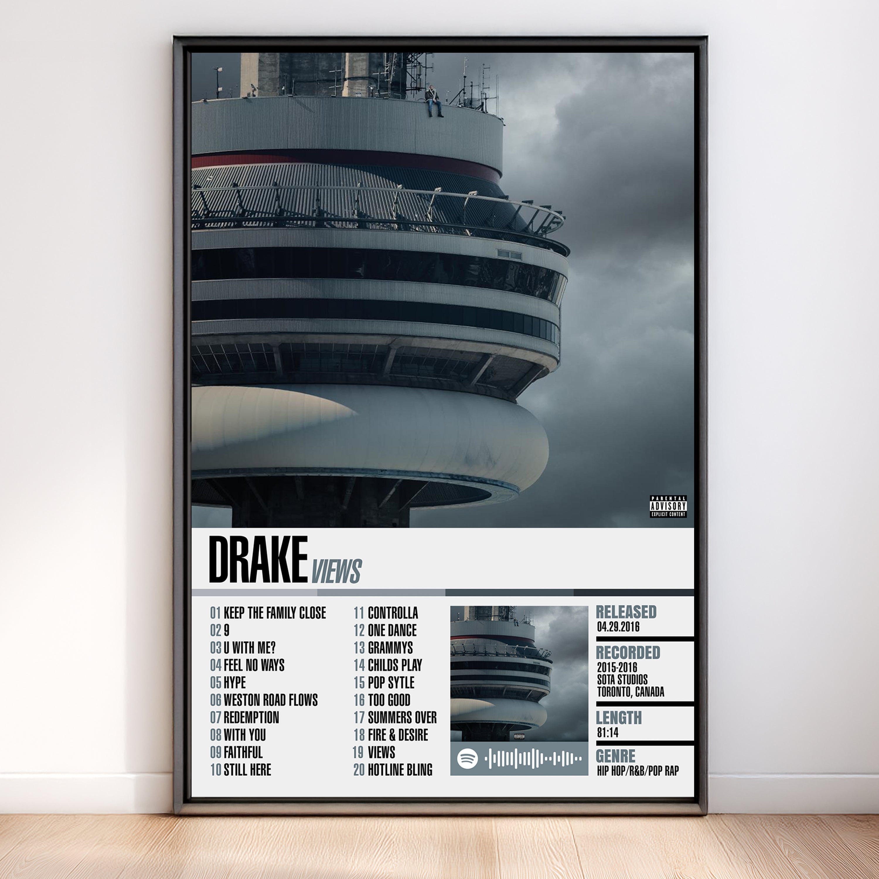 Drake – Views | Tracklist (2-Poster Set)