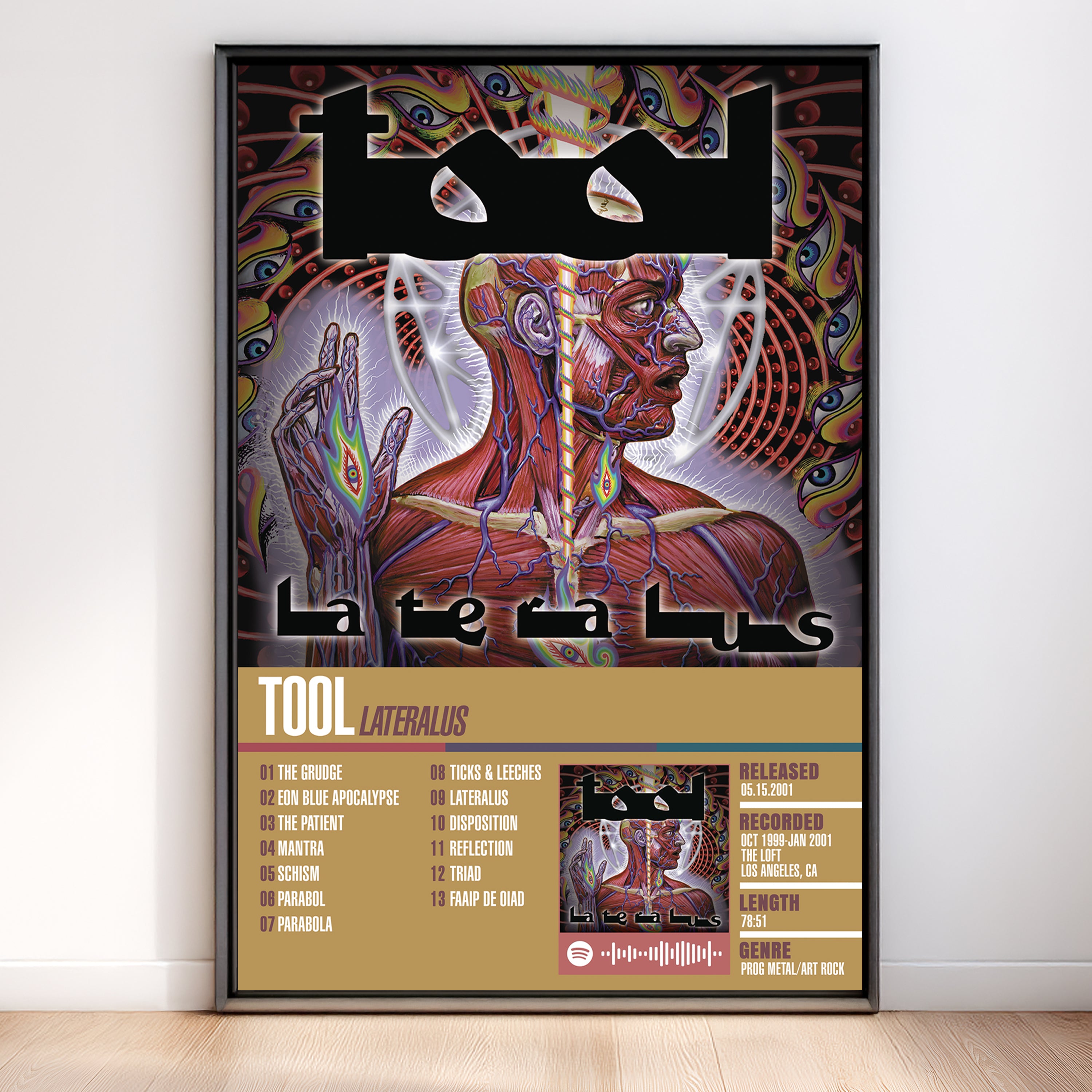 Tool – Lateralus | Tracklist (2-Poster Set)