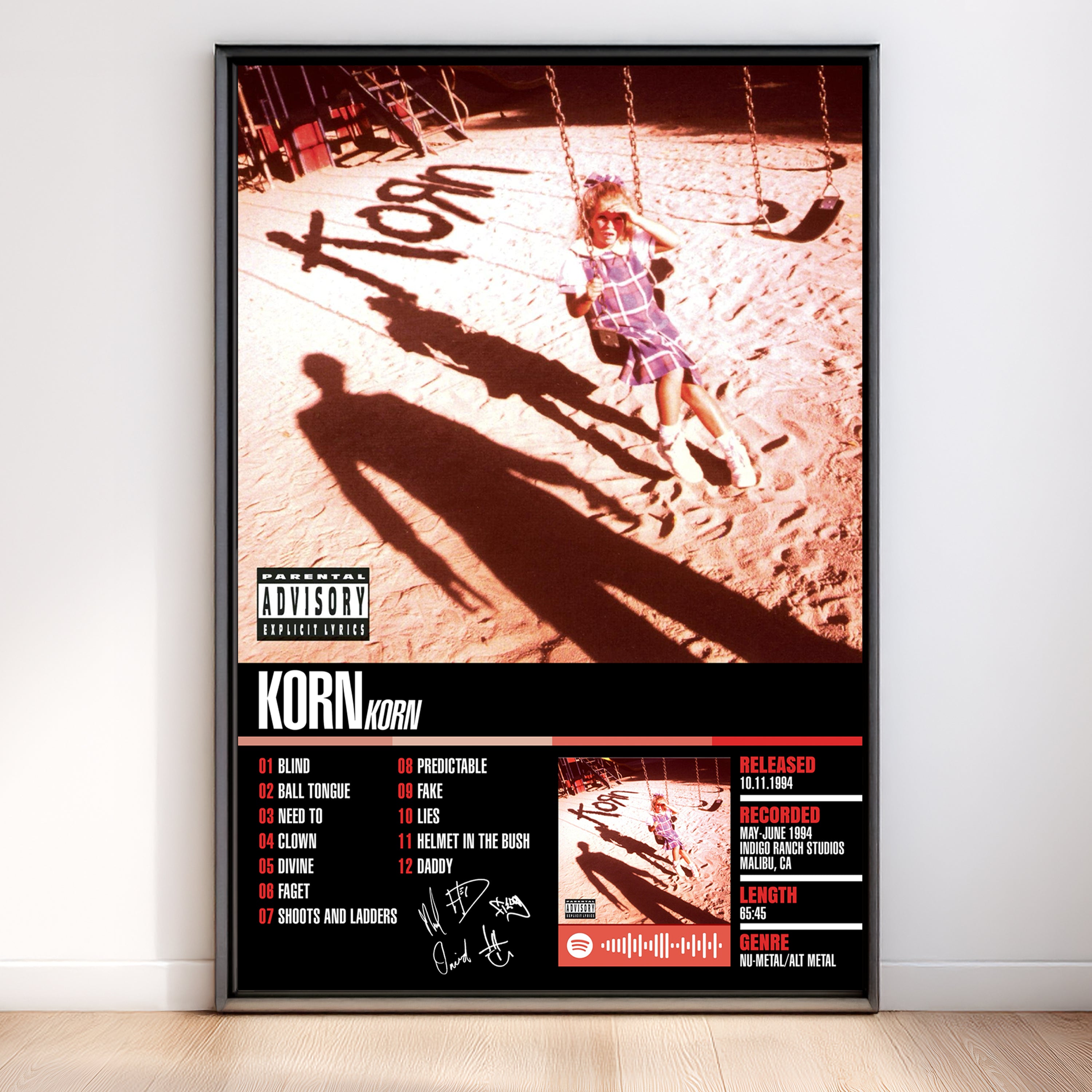 Korn – Korn | Tracklist (2-Poster Set)
