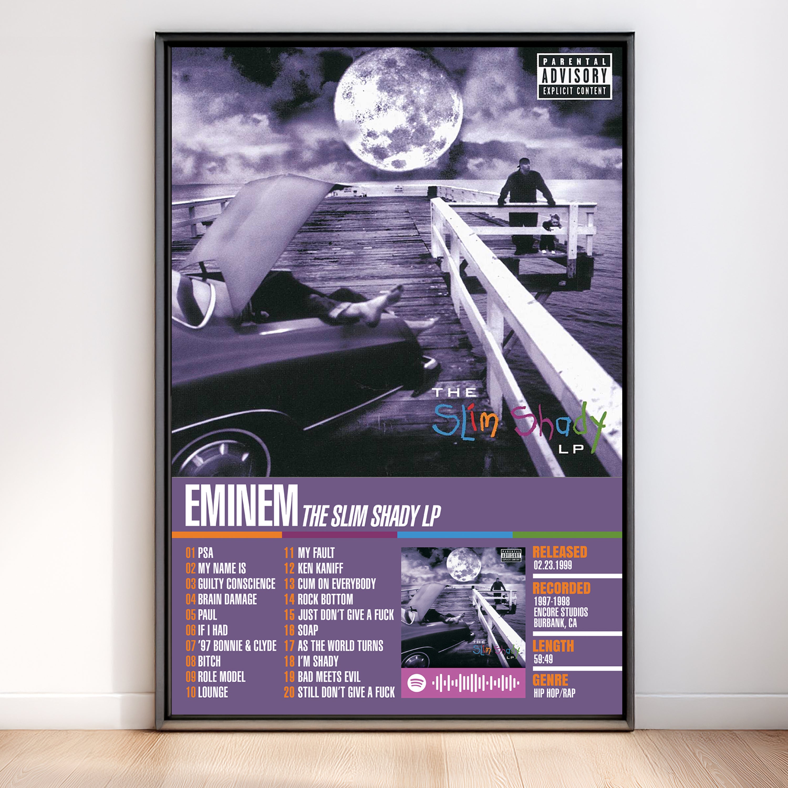 Eminem – The Slim Shady LP | Tracklist (2-Poster Set)