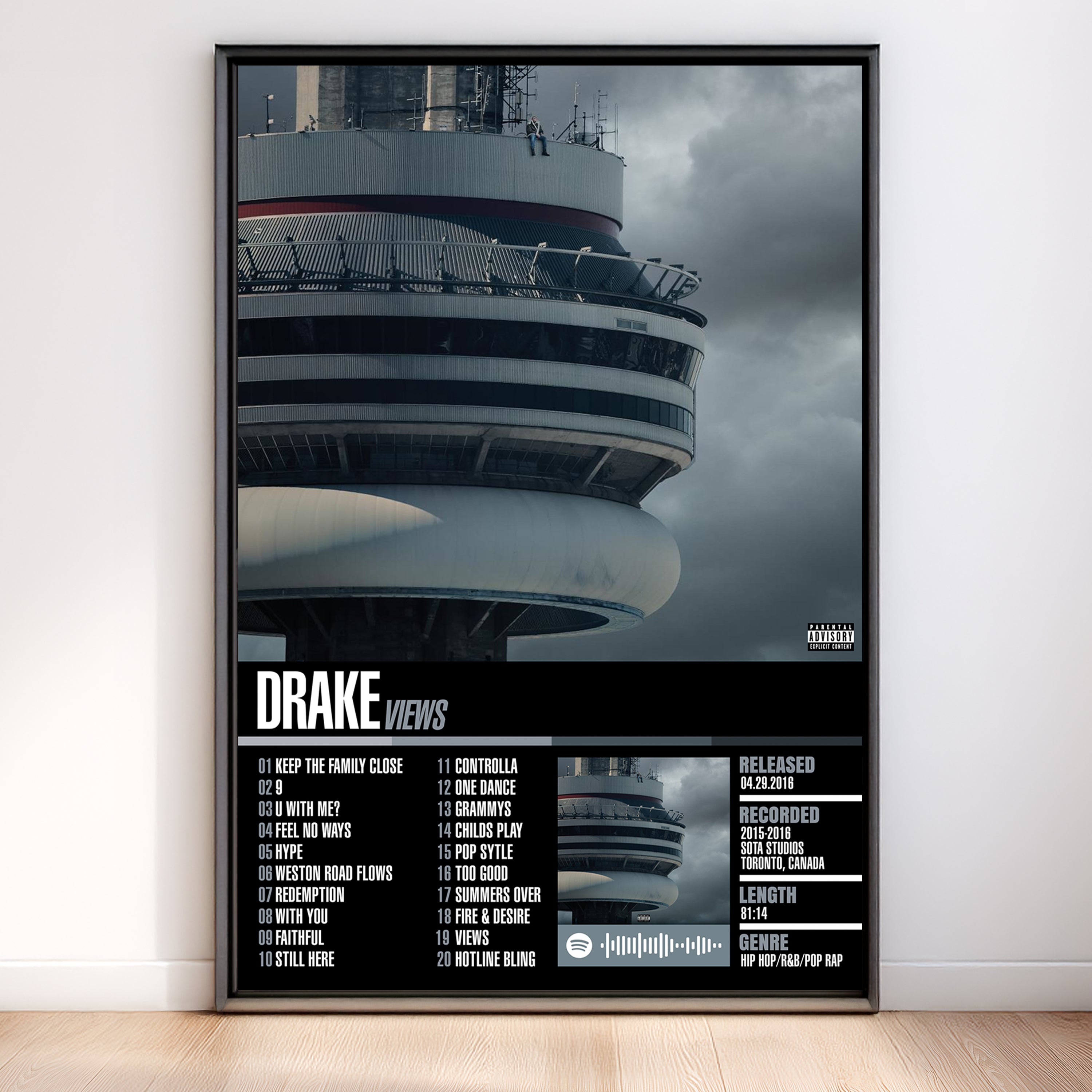 Drake – Views | Tracklist (2-Poster Set)