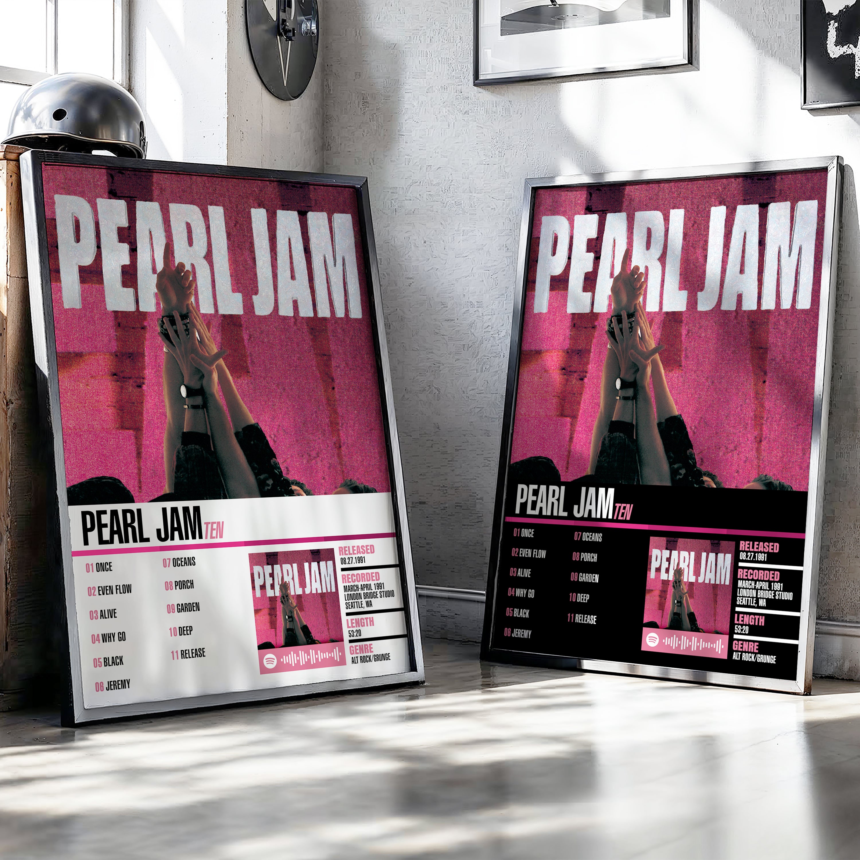 Pearl Jam – Ten | Tracklist (2-Poster Set)