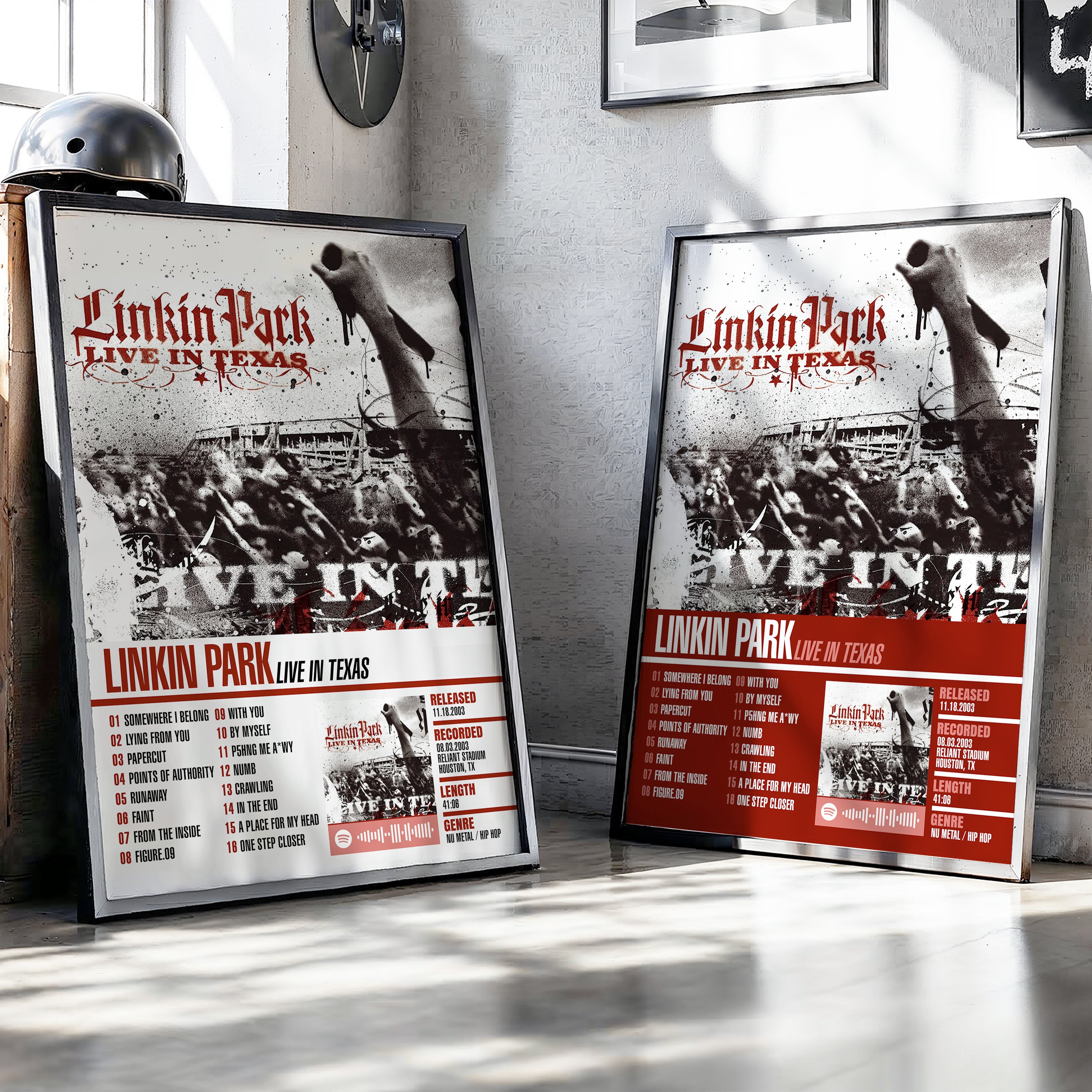 Linkin Park – Live in Texas | Tracklist (2-Poster Set)