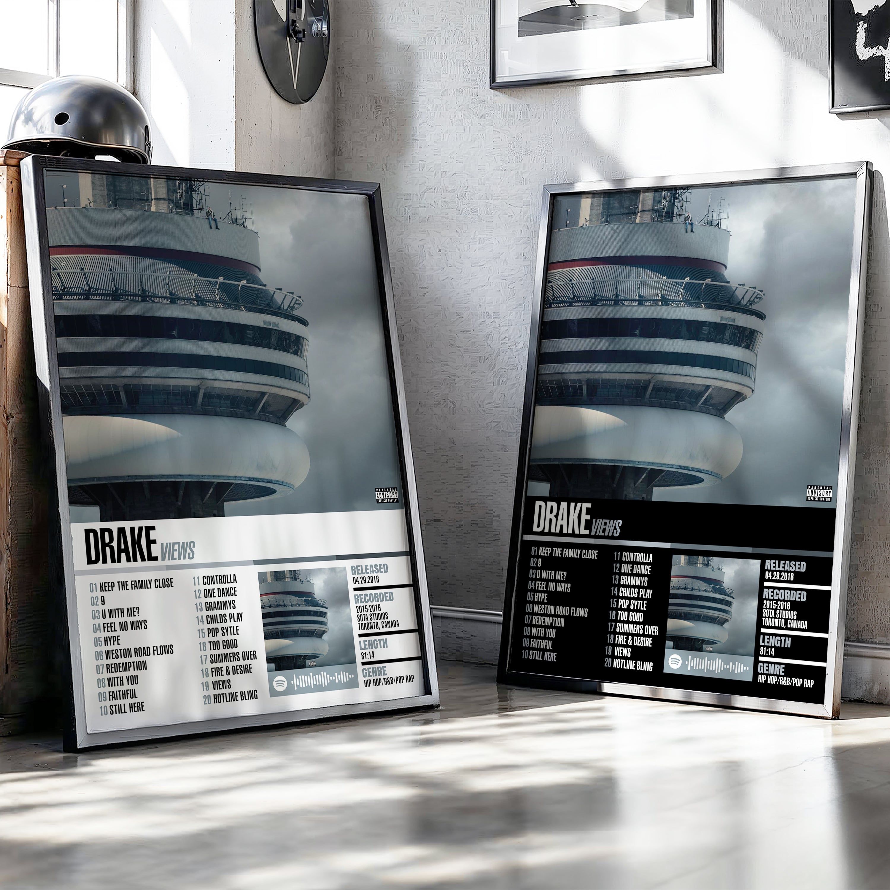Drake – Views | Tracklist (2-Poster Set)