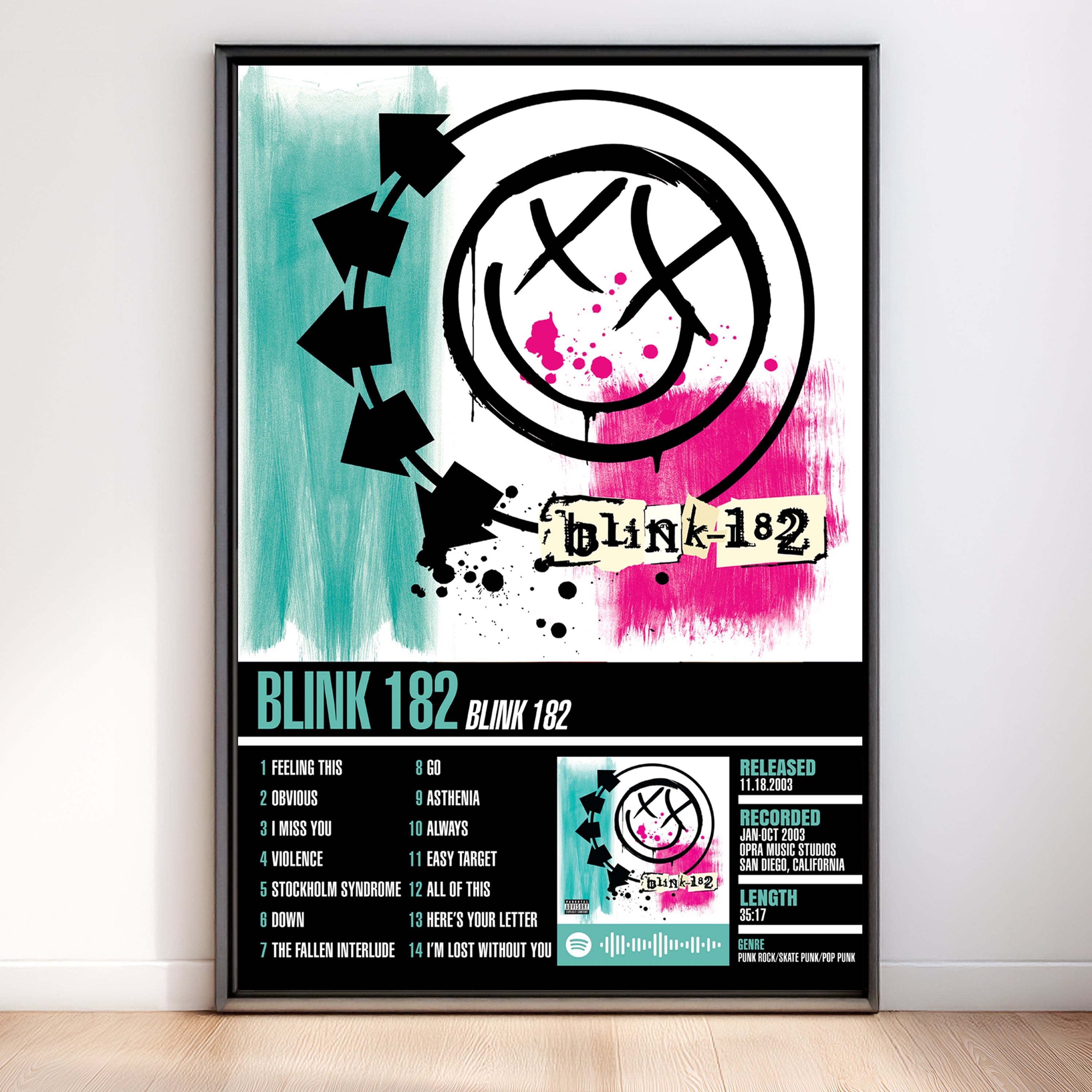 Blink-182 – Blink-182 | Tracklist (2-Poster Set)