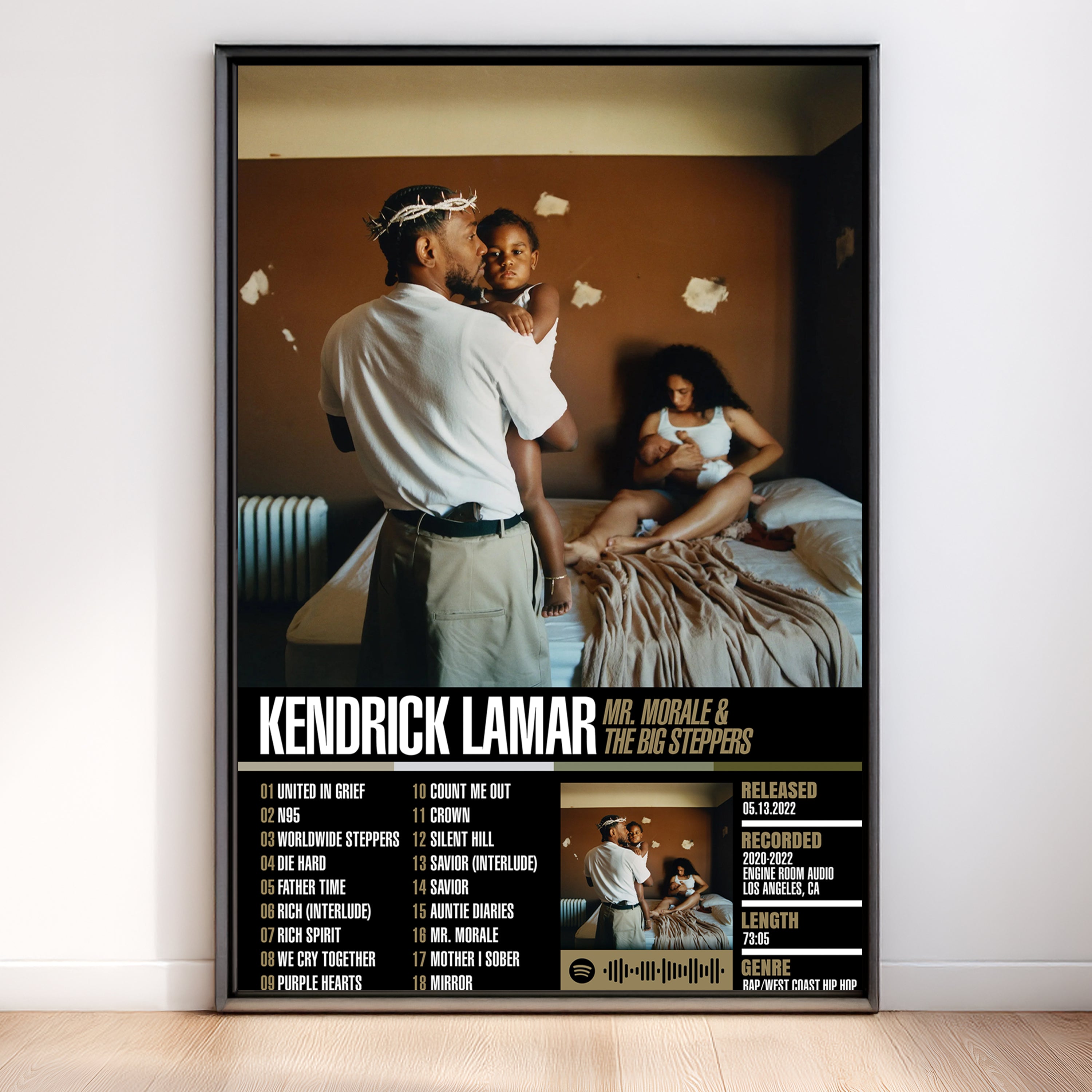 Kendrick Lamar – Mr. Morale & the Big Steppers | Tracklist (2-Poster Set)