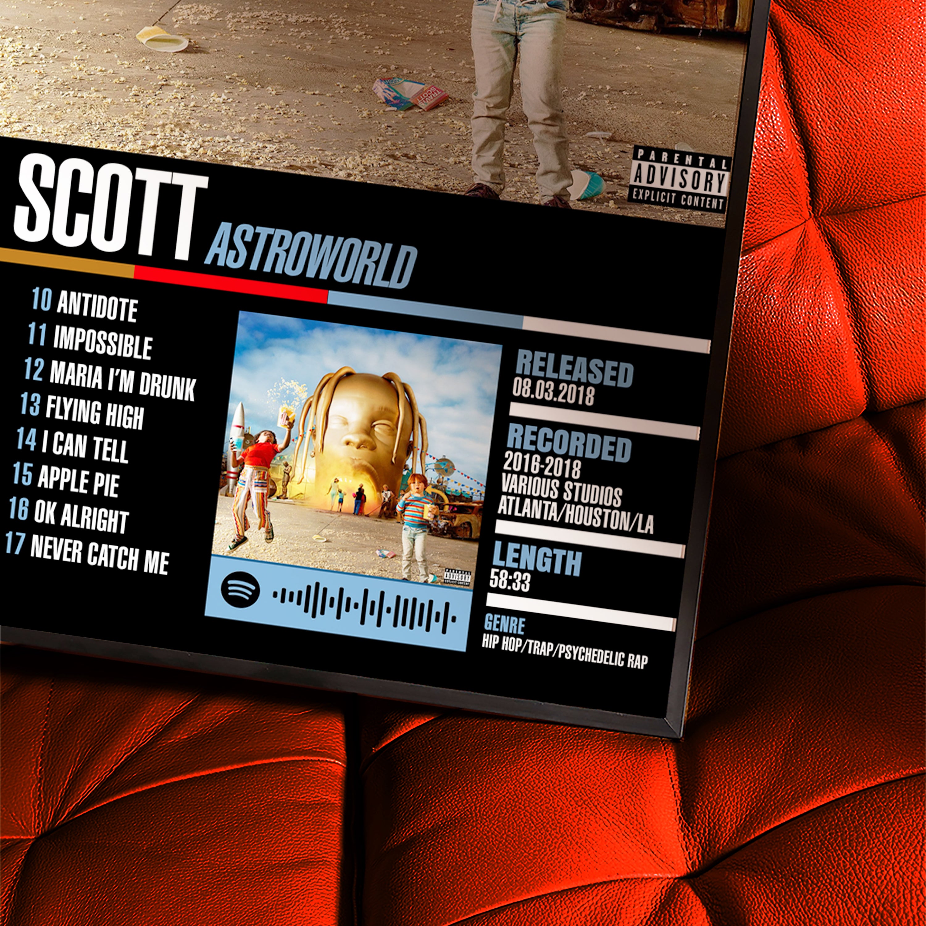Travis Scott – Astroworld | Tracklist (2-Poster Set)