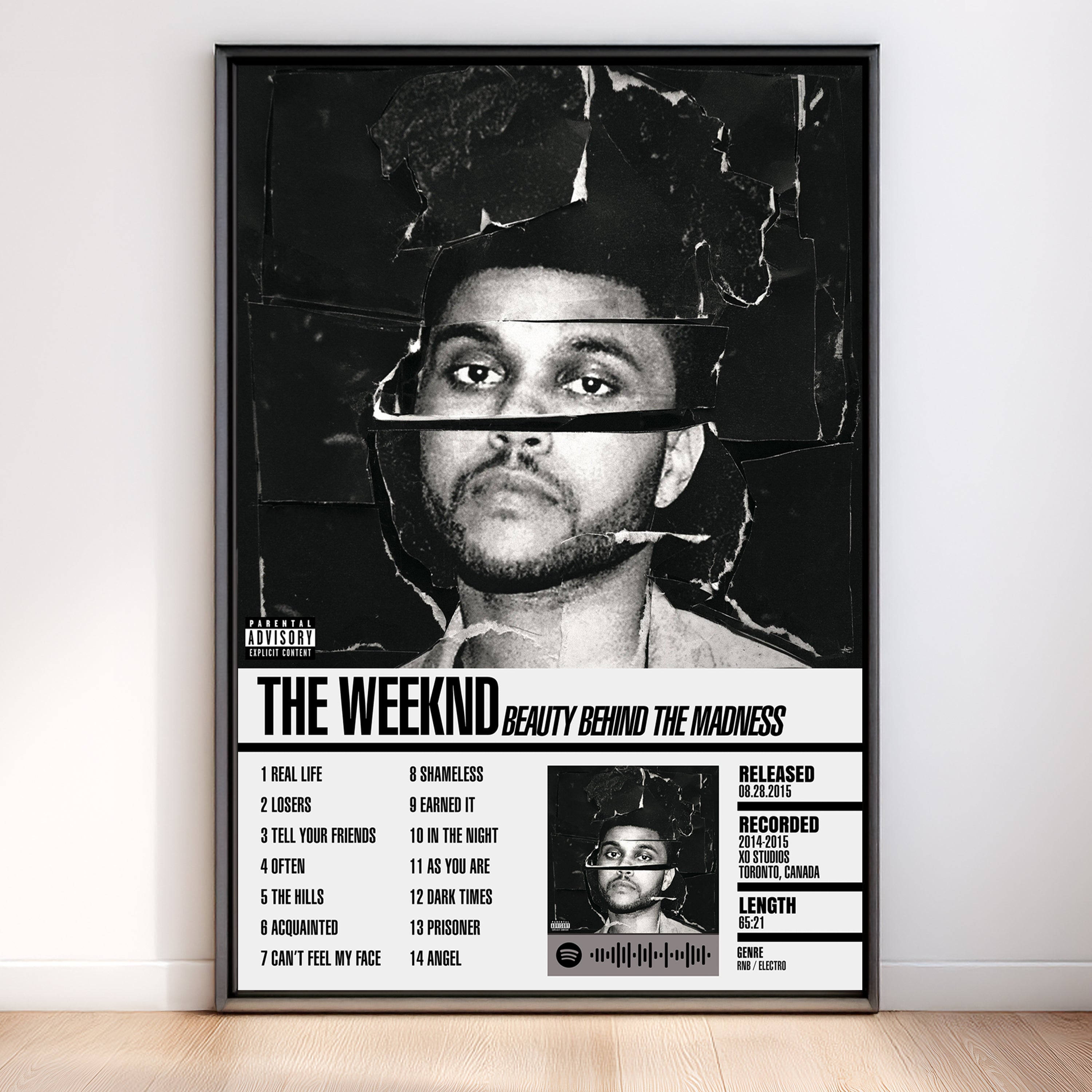 The Weeknd – Beauty Behind the Madness | Tracklist (2-Poster Set)