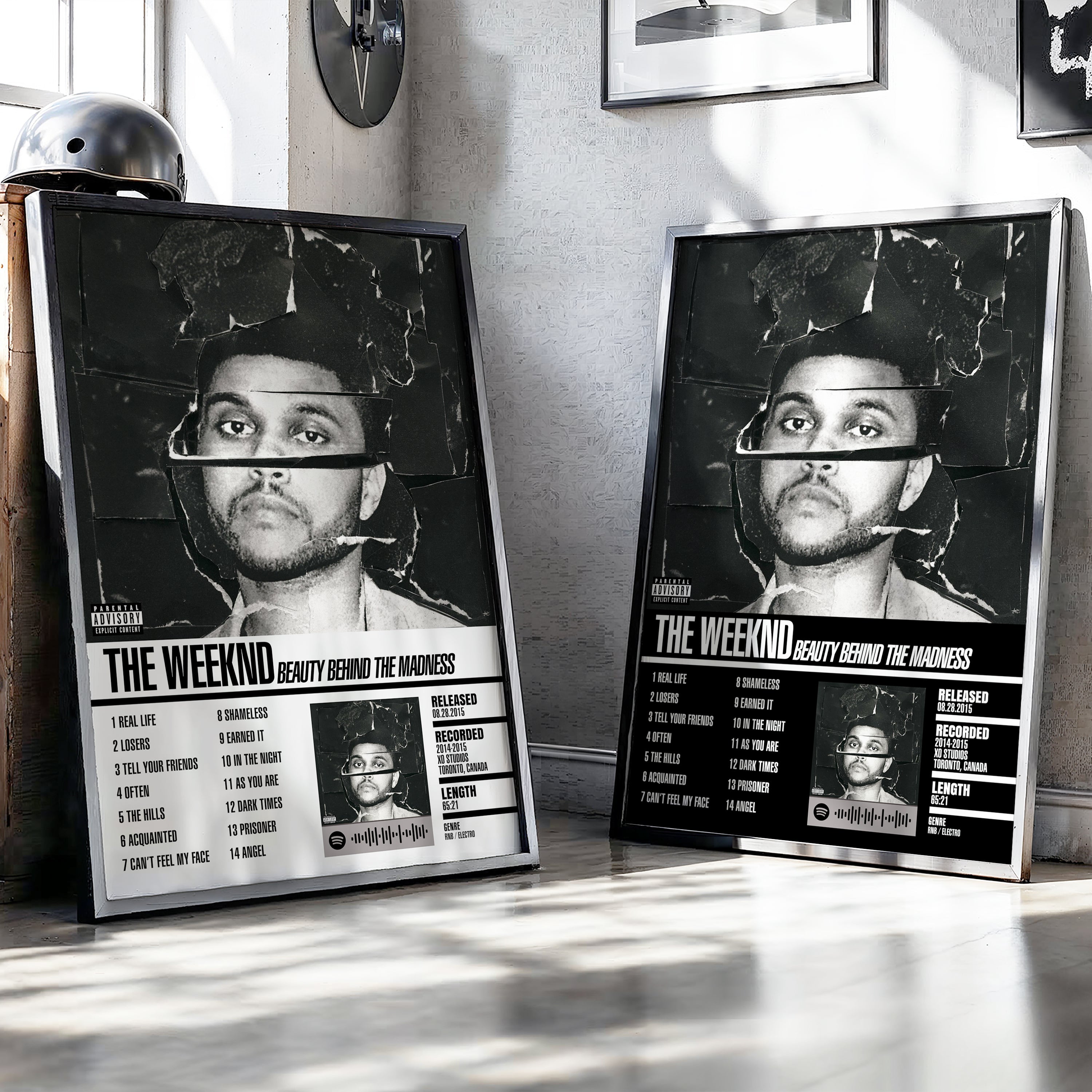 The Weeknd – Beauty Behind the Madness | Tracklist (2-Poster Set)
