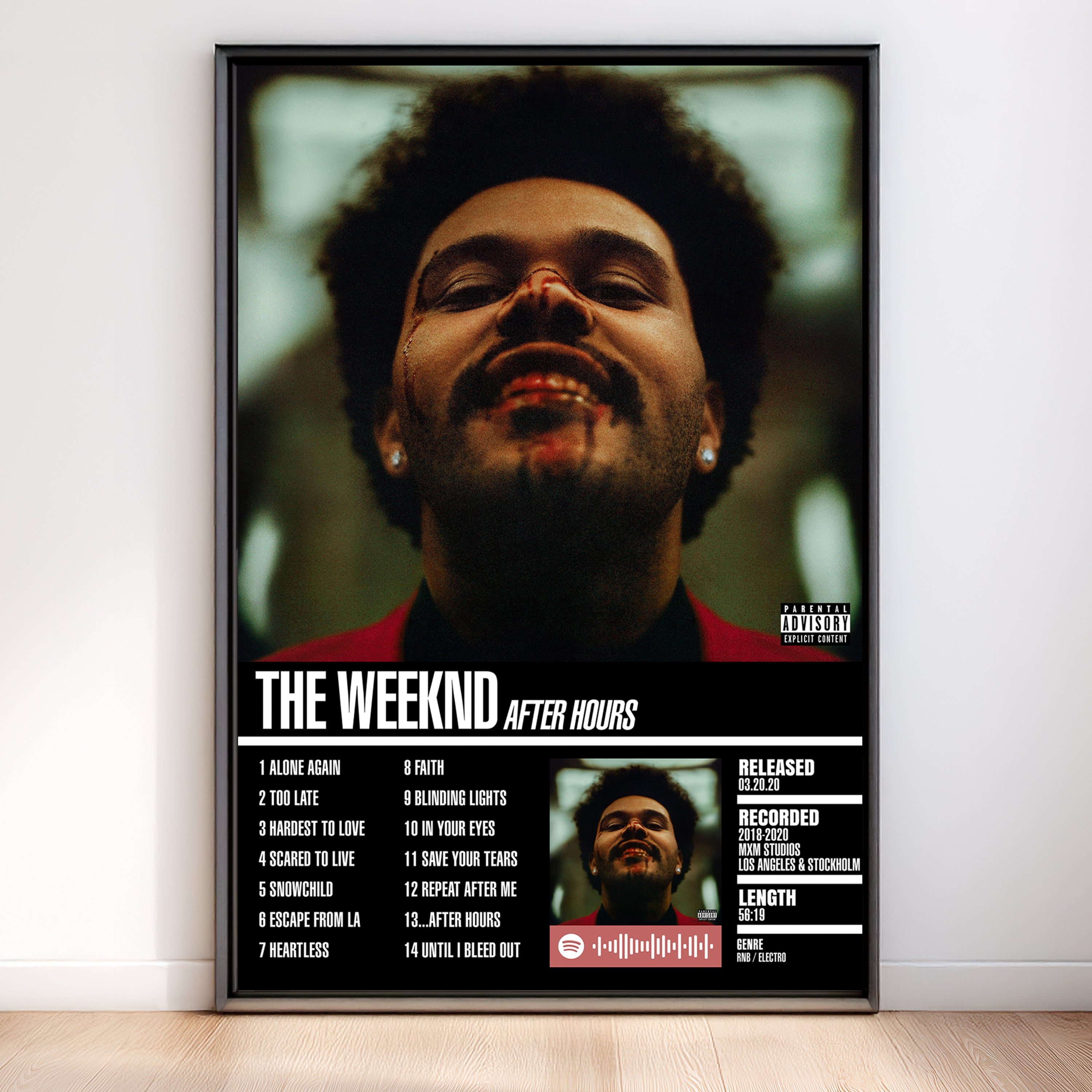 The Weeknd – After Hours | Tracklist (2-Poster Set)