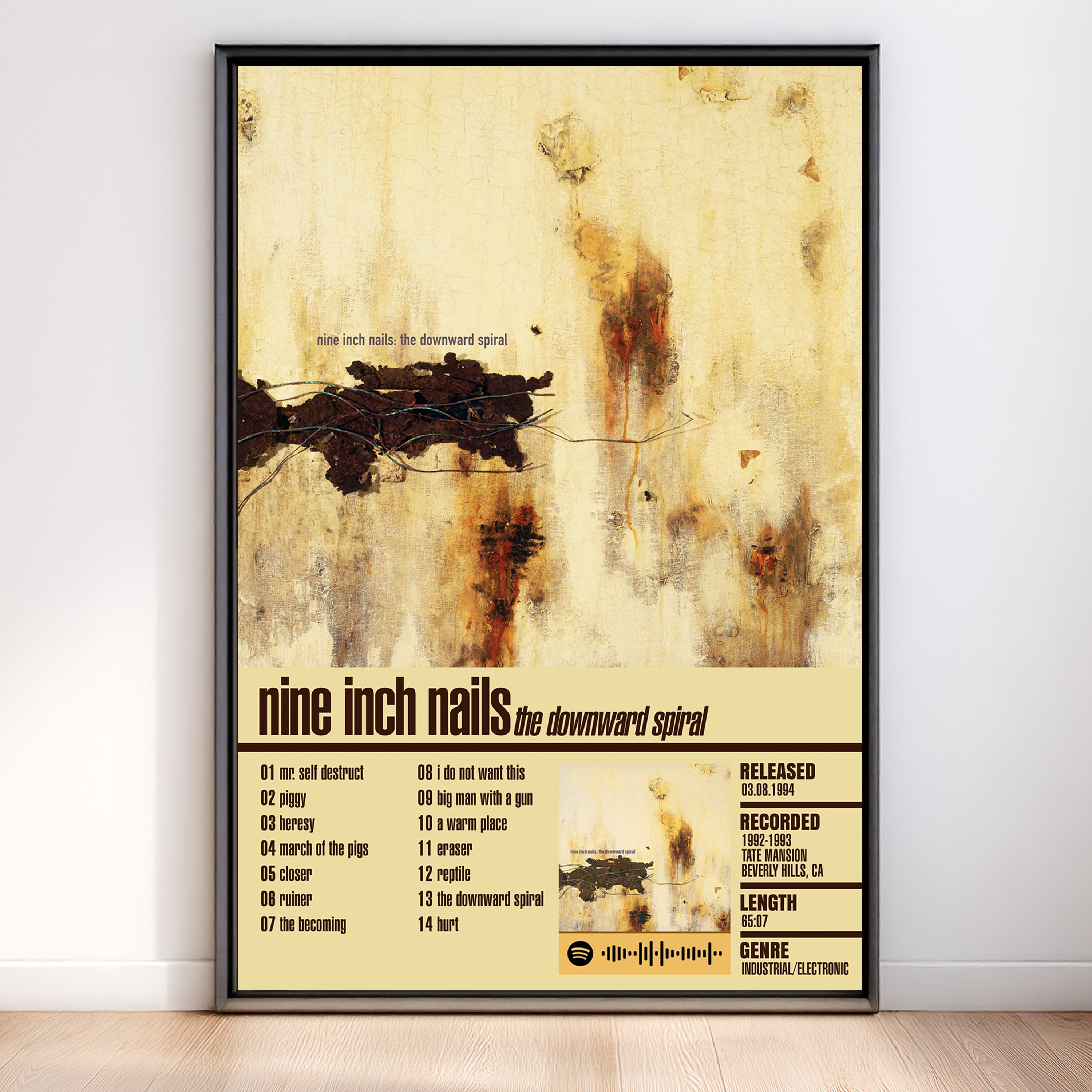Nine Inch Nails – The Downward Spiral | Tracklist (2-Poster Set)