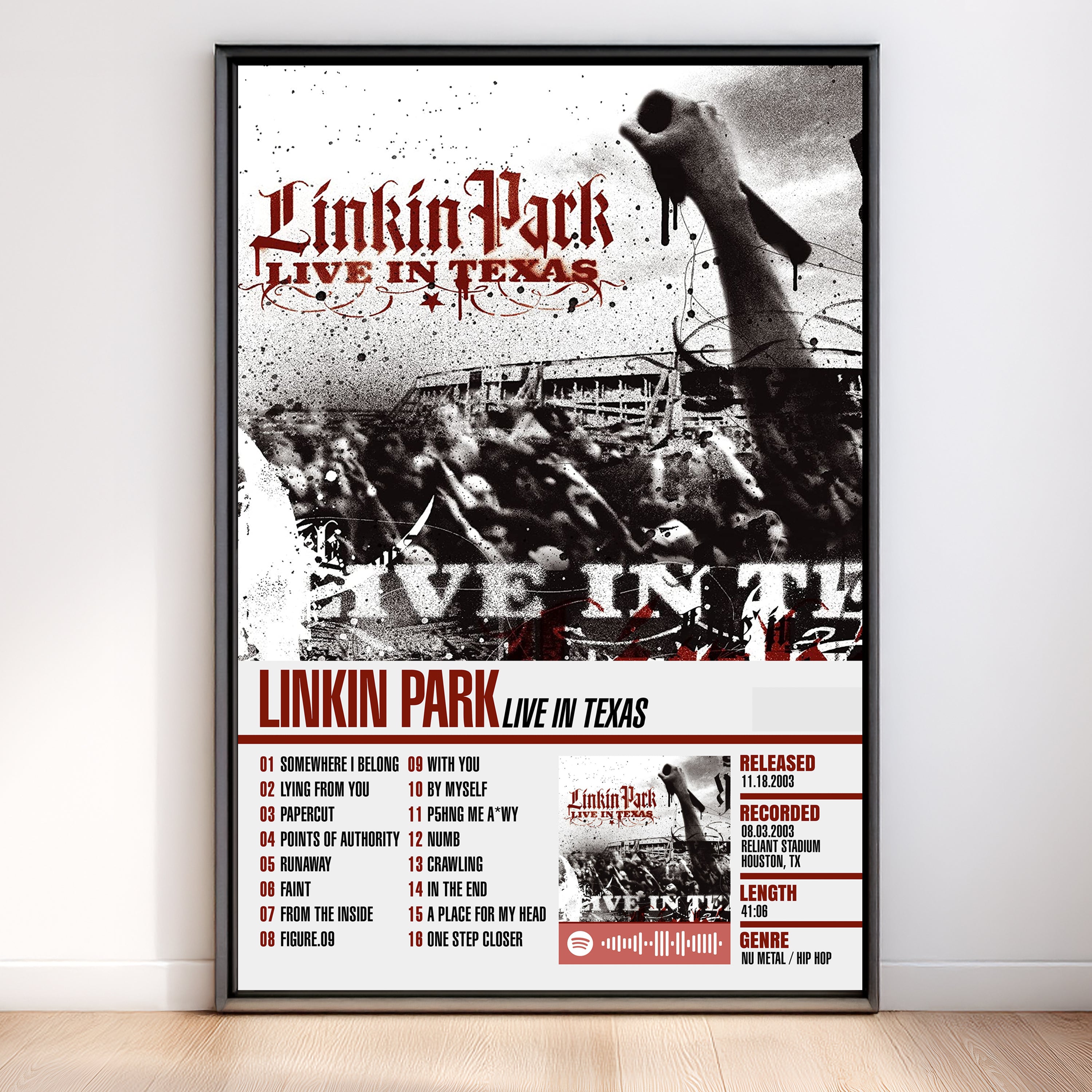 Linkin Park – Live in Texas | Tracklist (2-Poster Set)