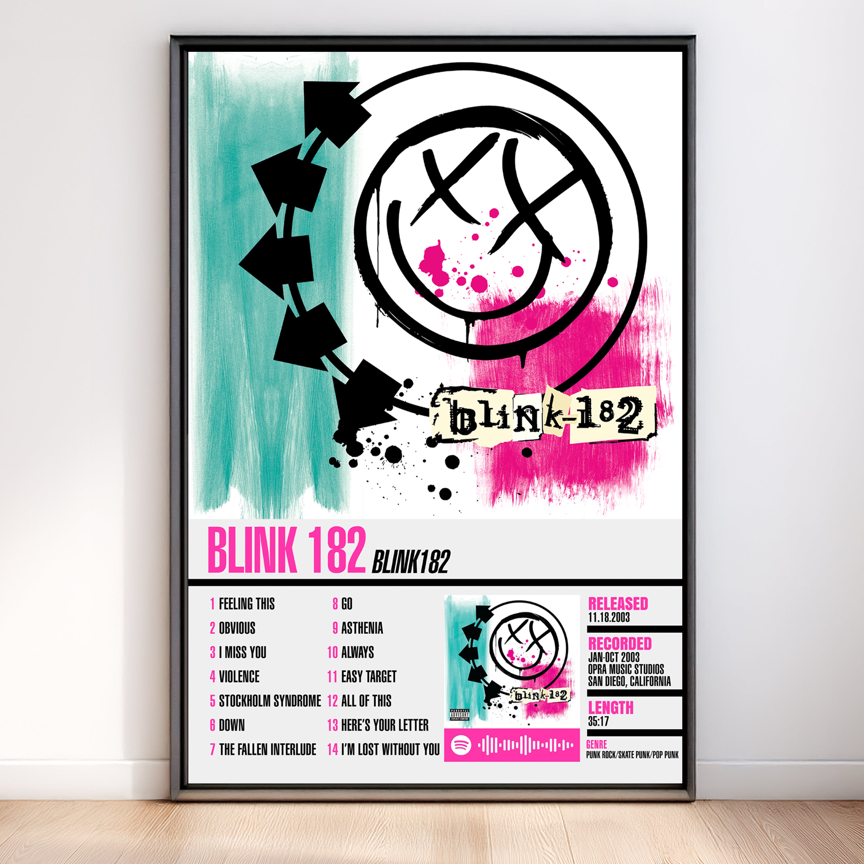 Blink-182 – Blink-182 | Tracklist (2-Poster Set)