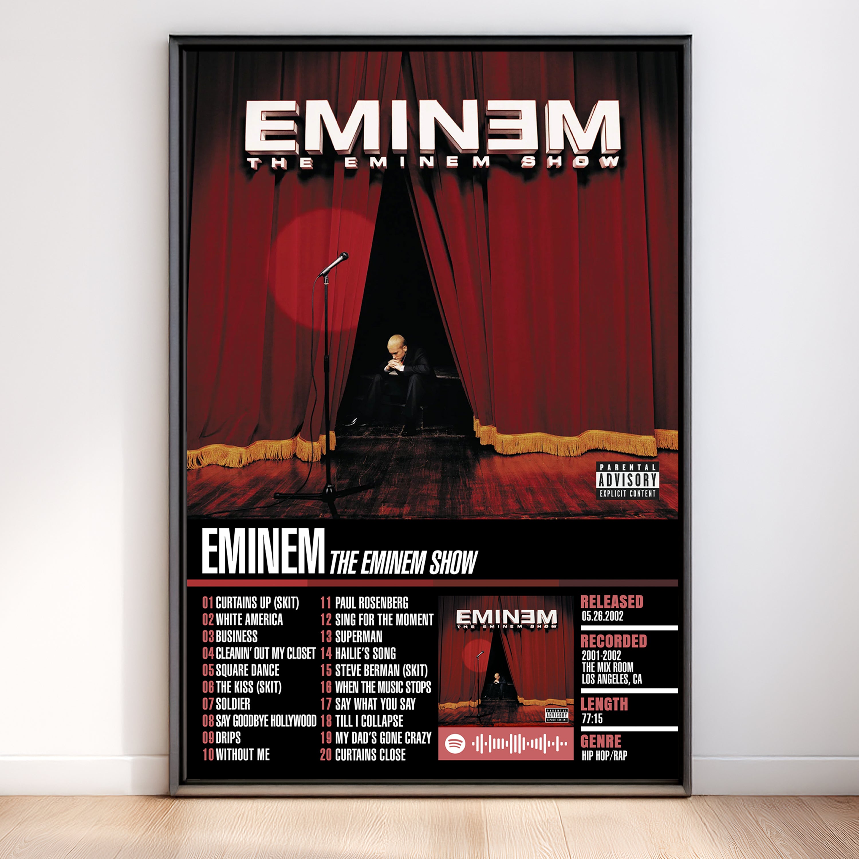 Eminem – The Eminem Show | Tracklist (2-Poster Set)