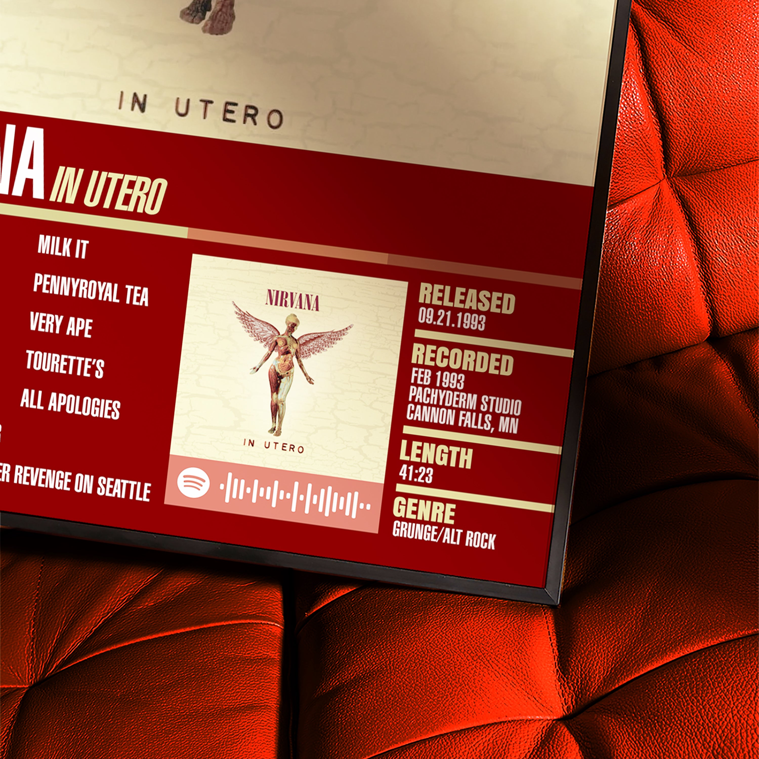 Nirvana – In Utero | Tracklist (2-Poster Set)