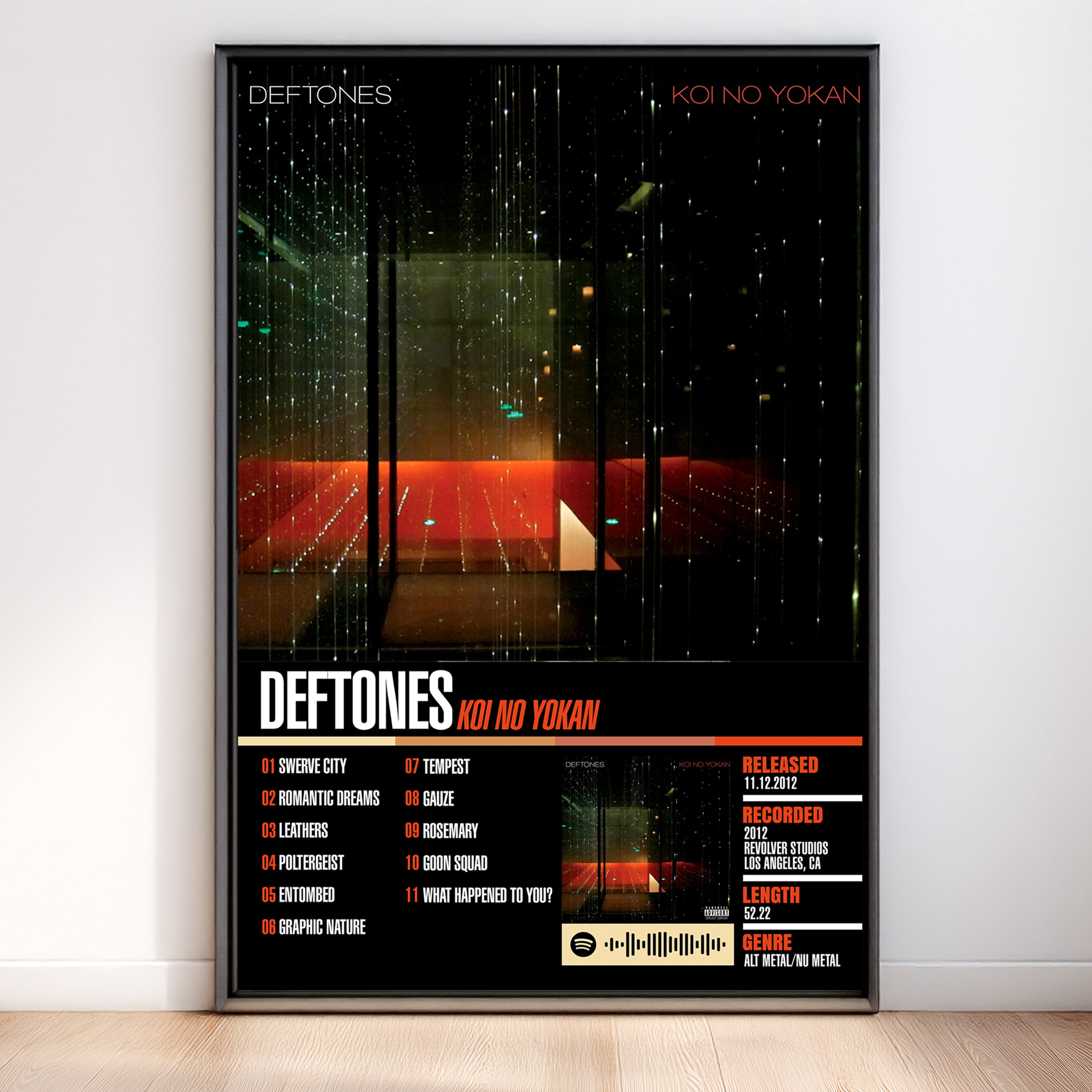 Deftones – Koi No Yokan | Tracklist (2-Poster Set)