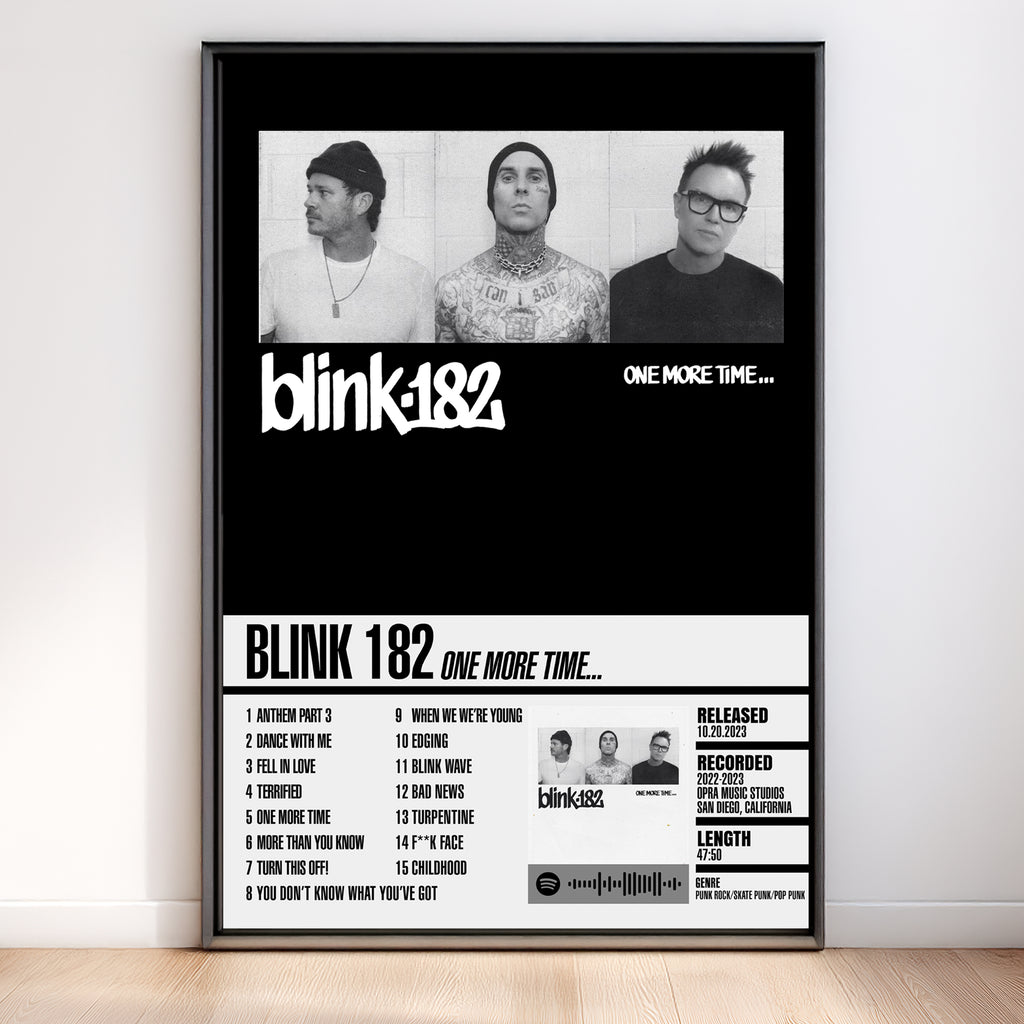 Blink-182 – One More Time… | Tracklist (2-Poster Set)
