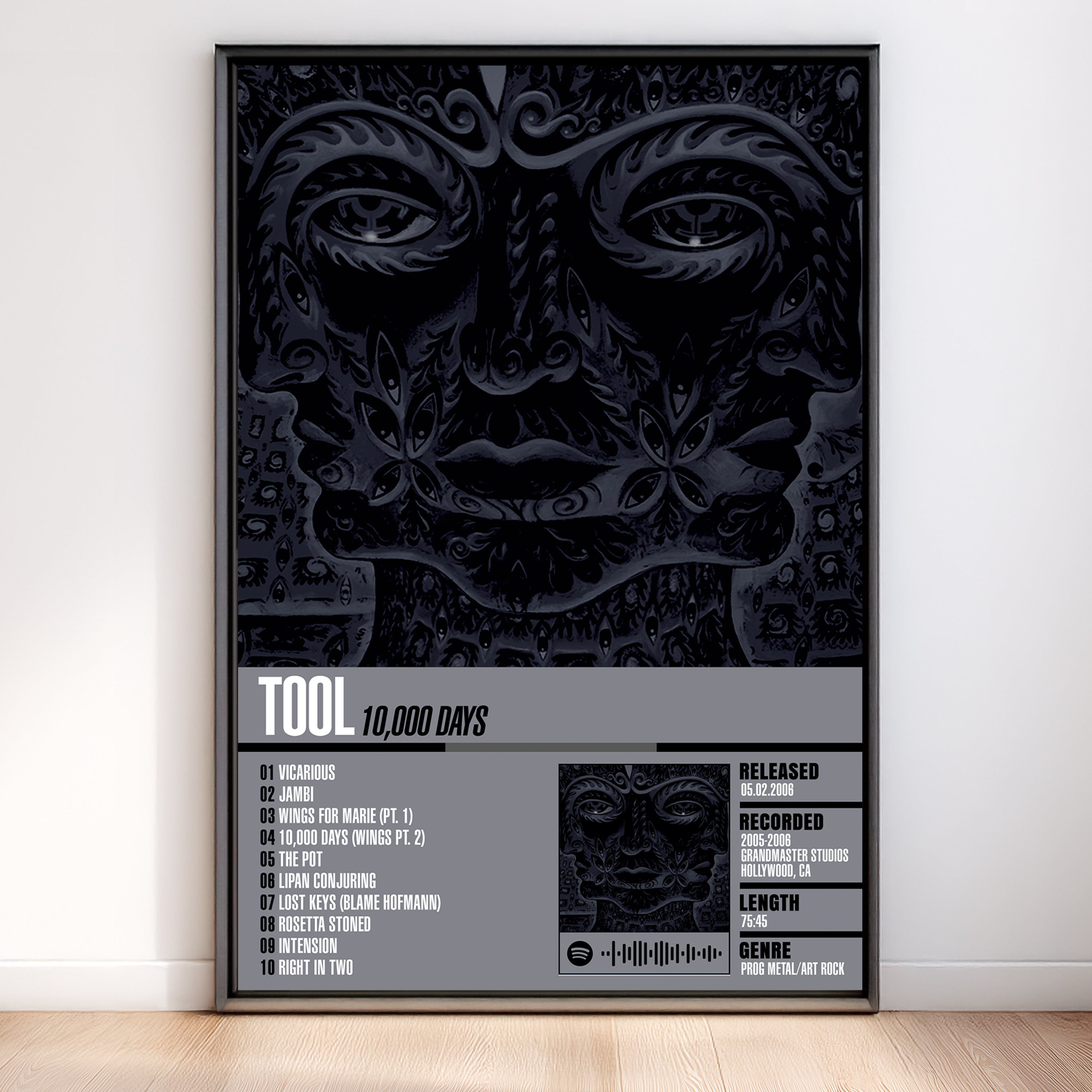 Tool – 10,000 Days | Tracklist (2-Poster Set)
