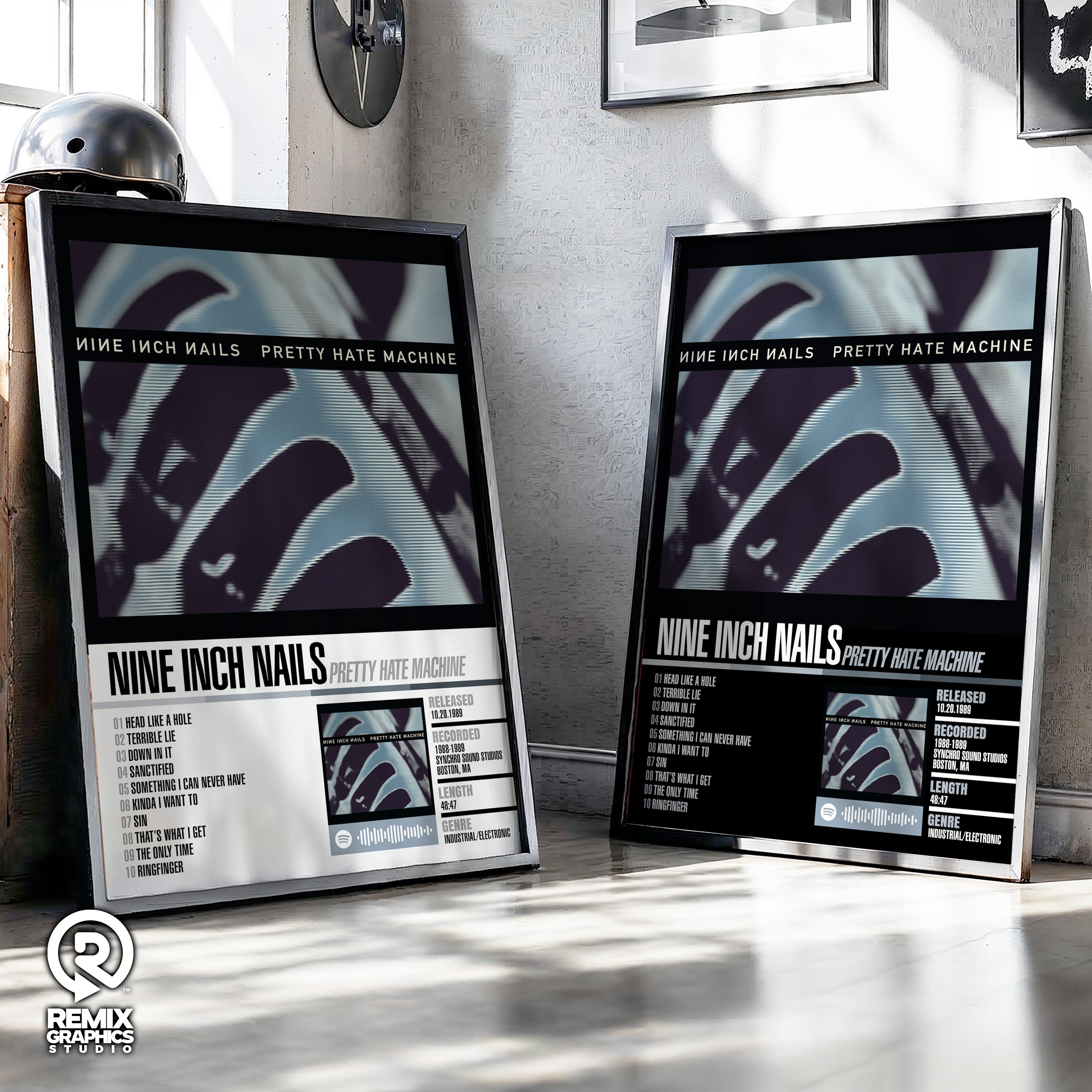 Nine Inch Nails – Pretty Hate Machine | Tracklist (2-Poster Set)