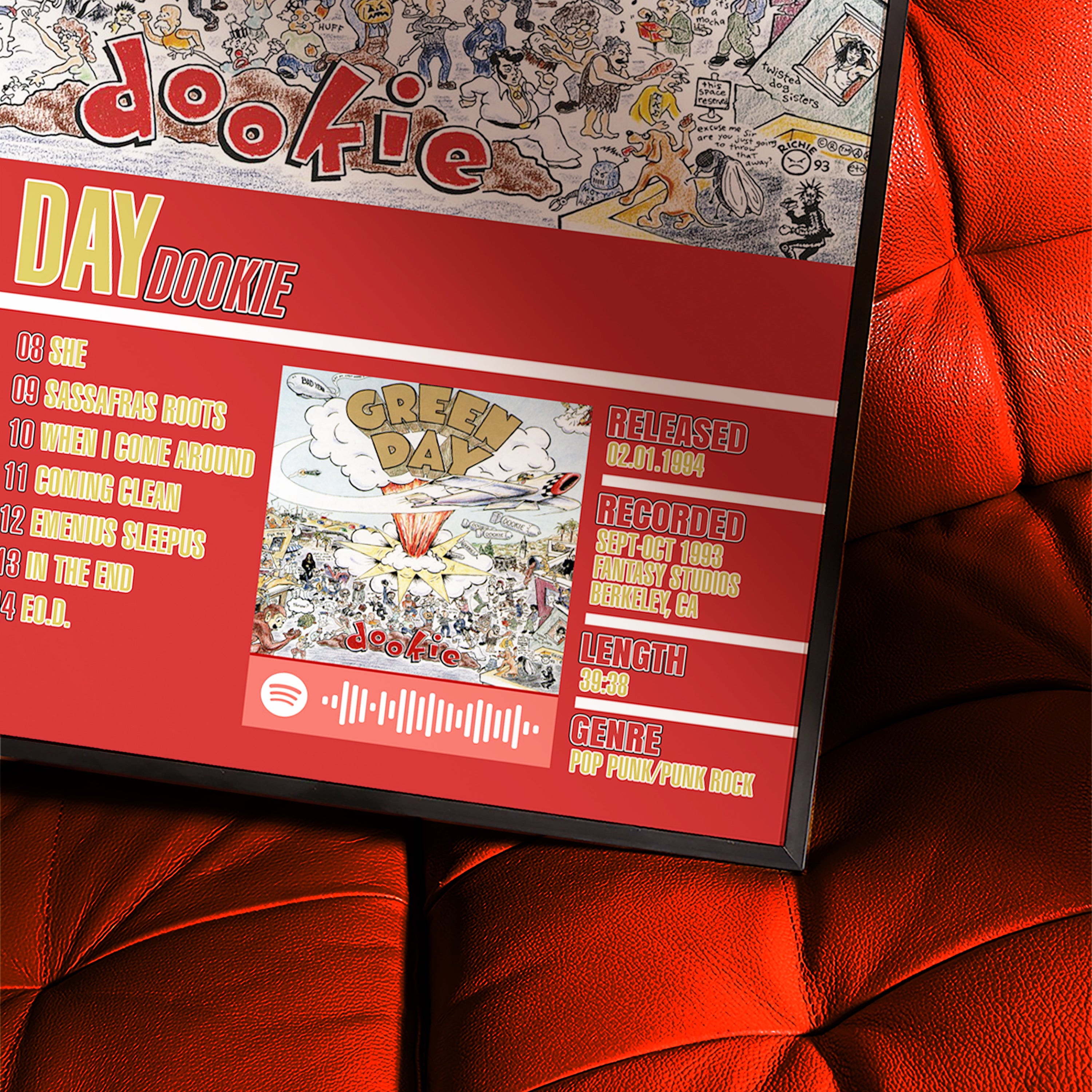 Green Day – Dookie | Tracklist (2-Poster Set)