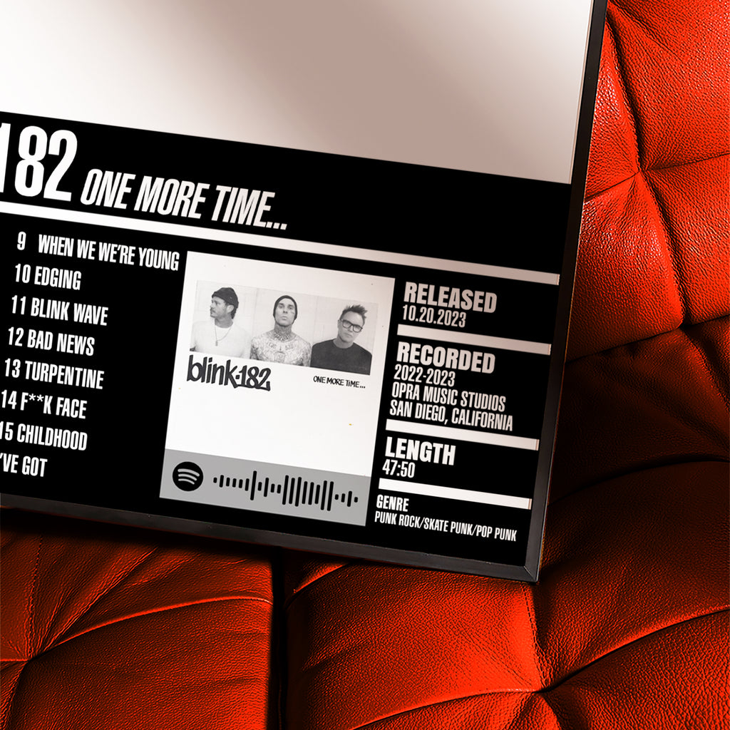 Blink-182 – One More Time… | Tracklist (2-Poster Set)