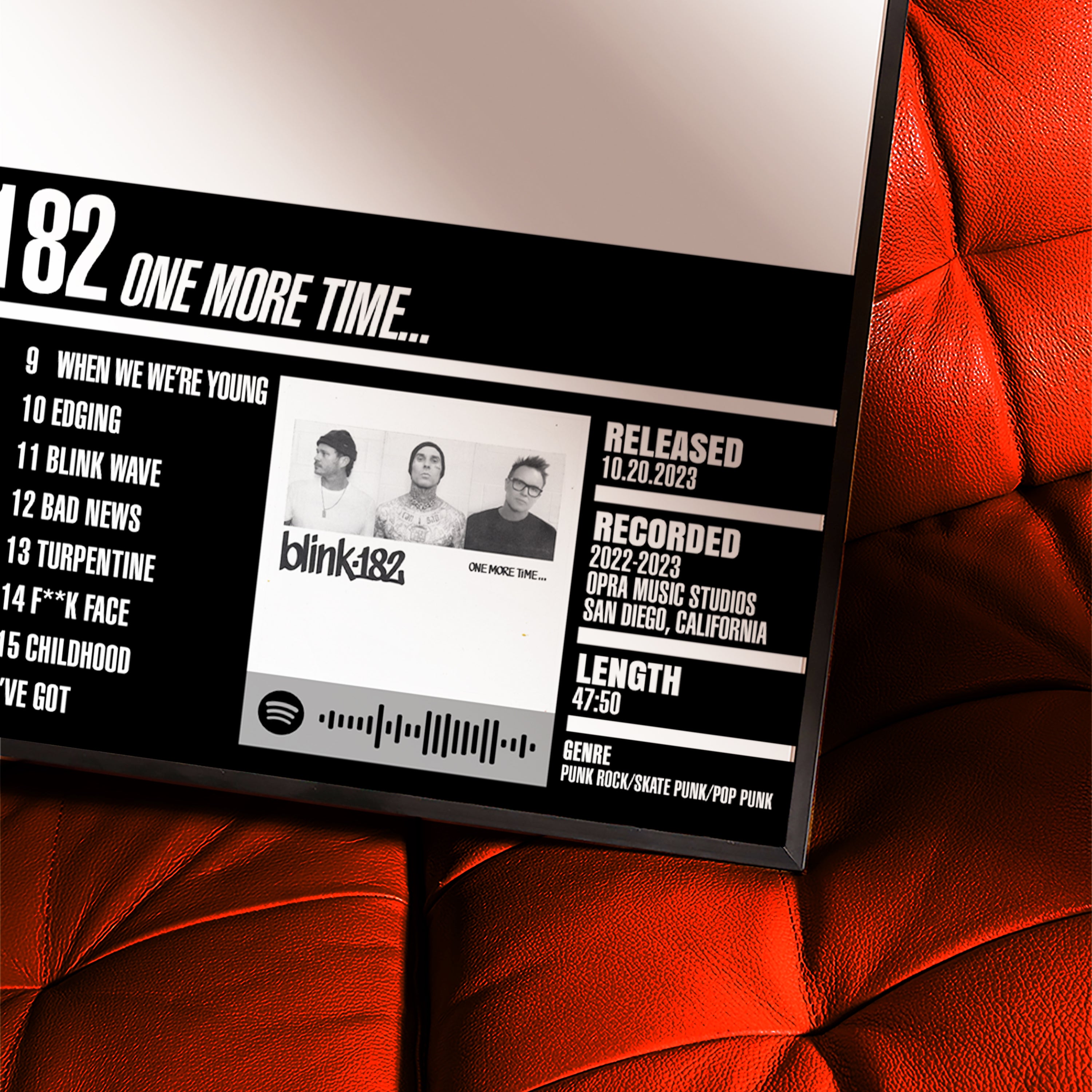 Blink-182 – One More Time… | Tracklist (2-Poster Set)